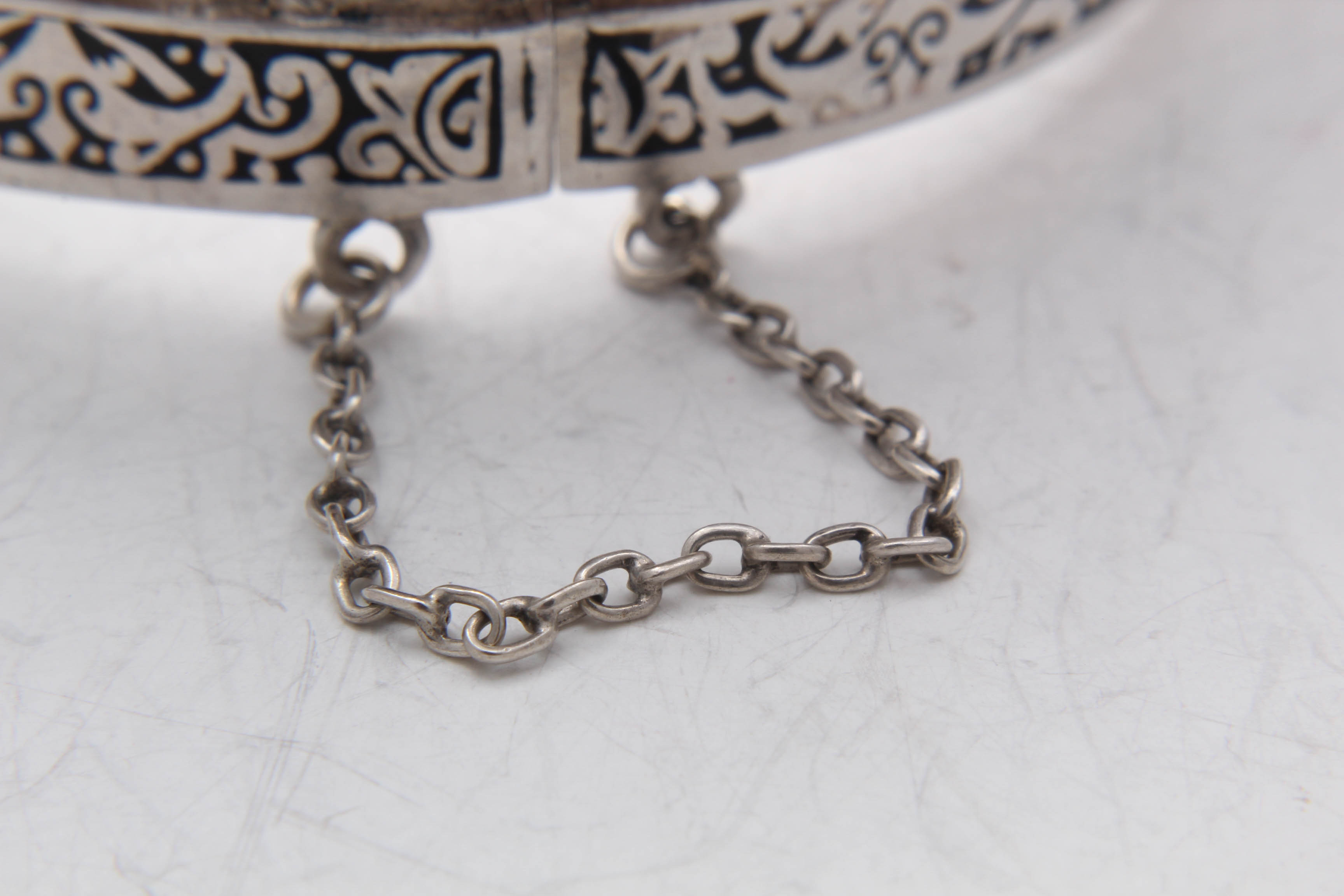 Topazio of Portugal Sterling Silver Cuff Bracelet