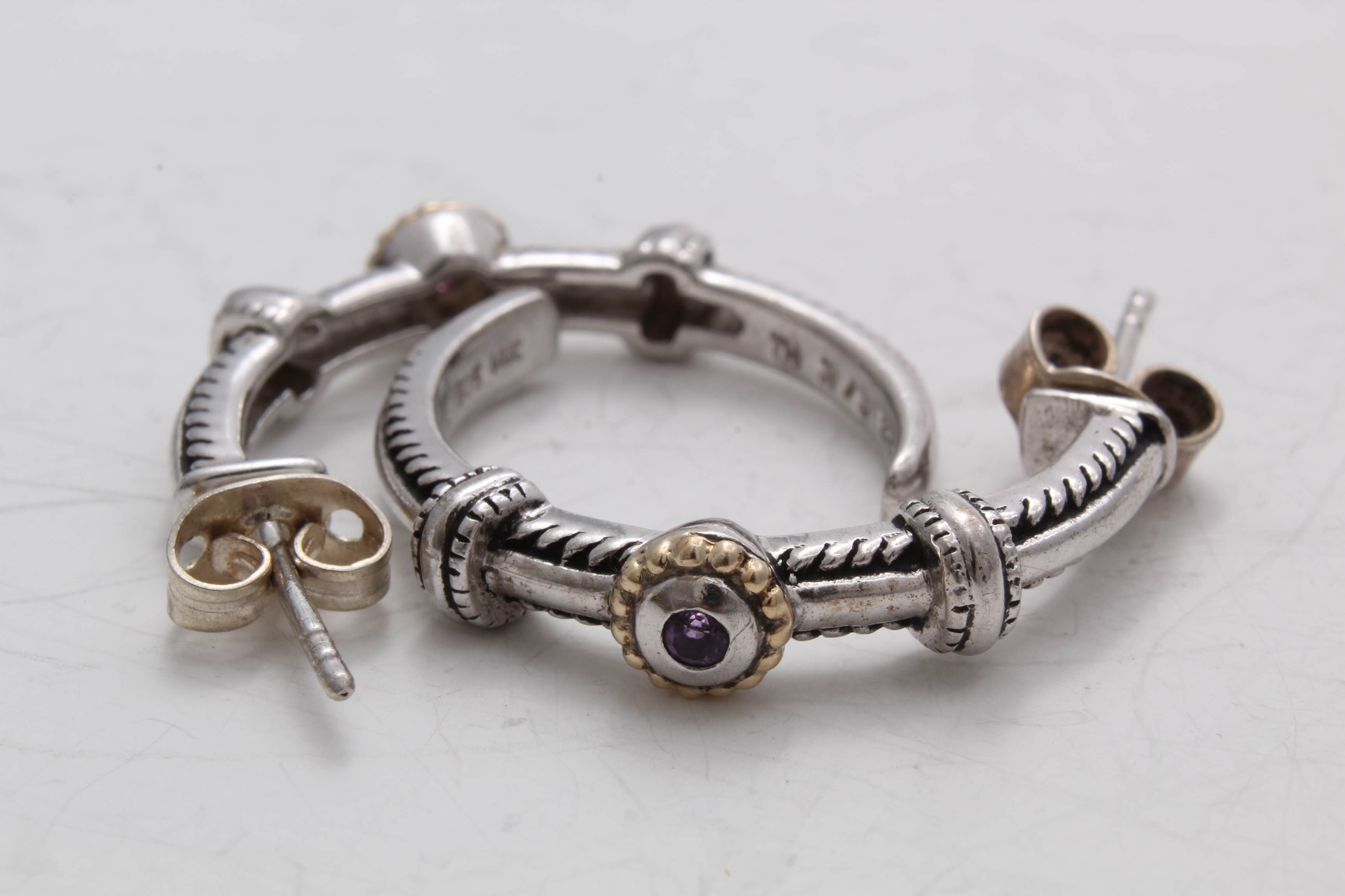 Contemporary Sterling Silver Earrings