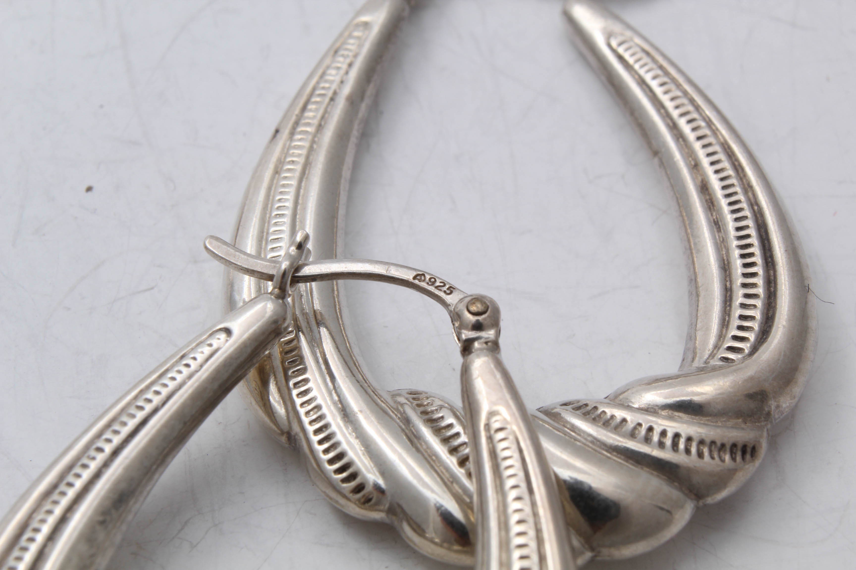 Contemporary Sterling Silver Earrings