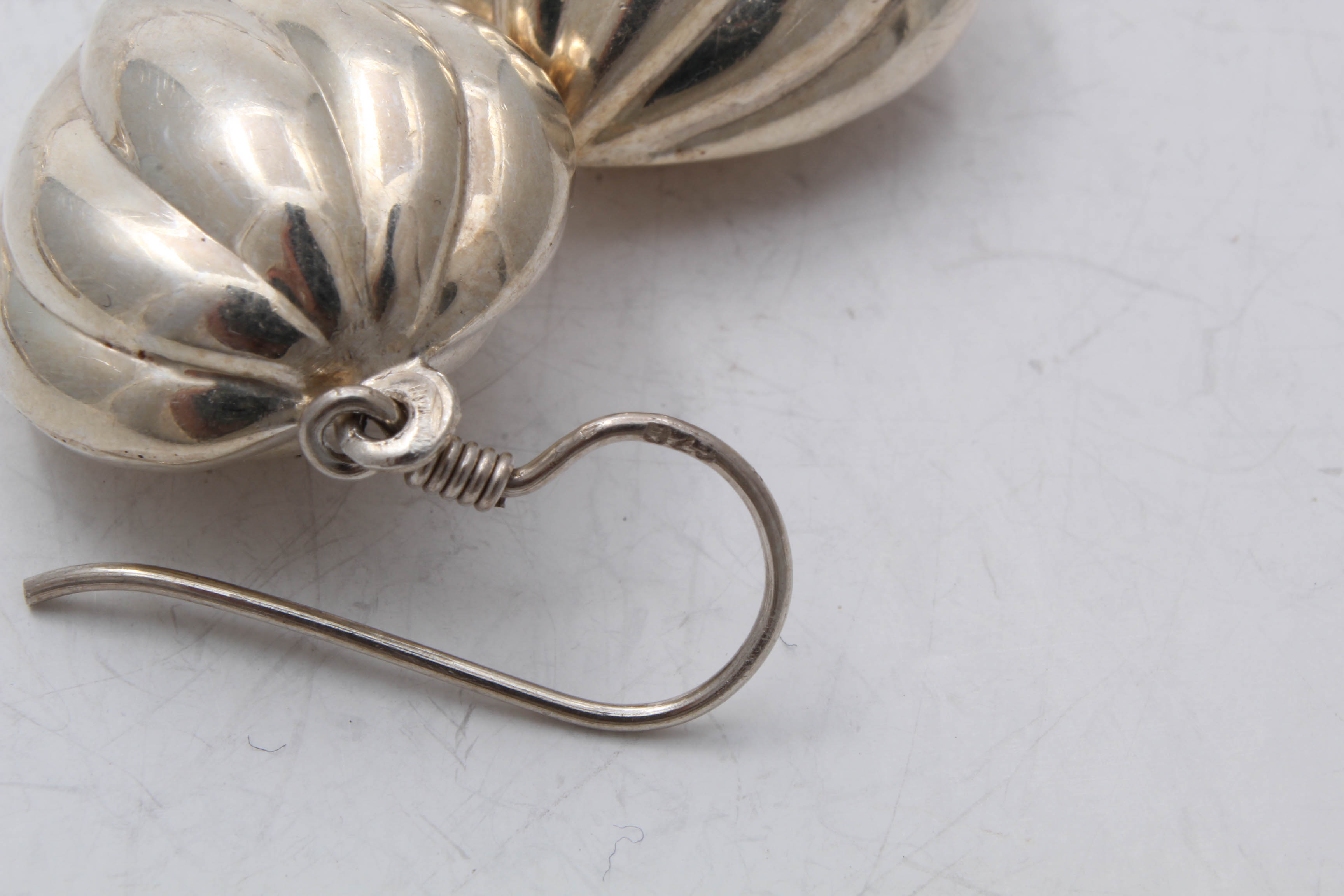 Contemporary Sterling Silver Earrings