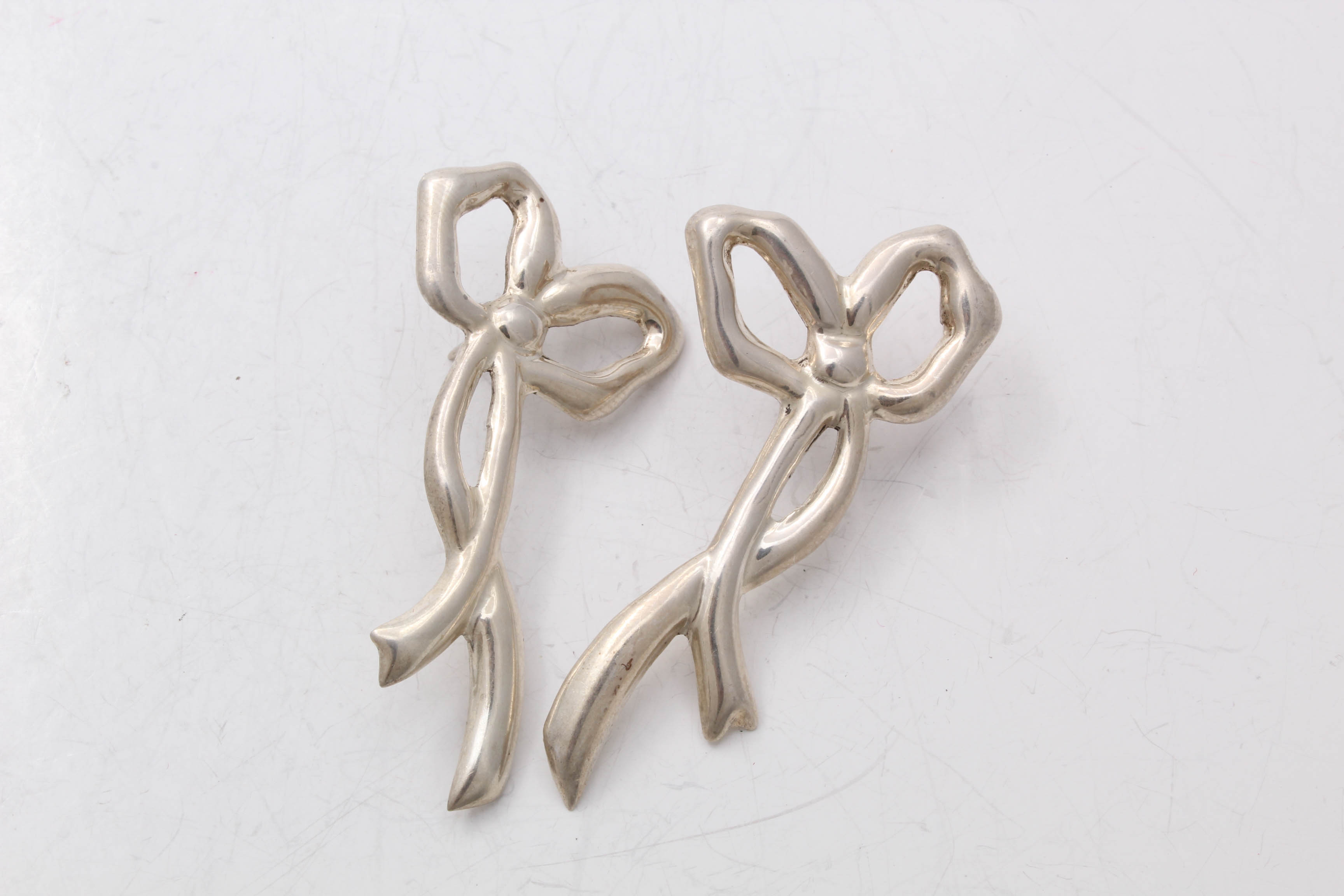 Contemporary Sterling Silver Earrings