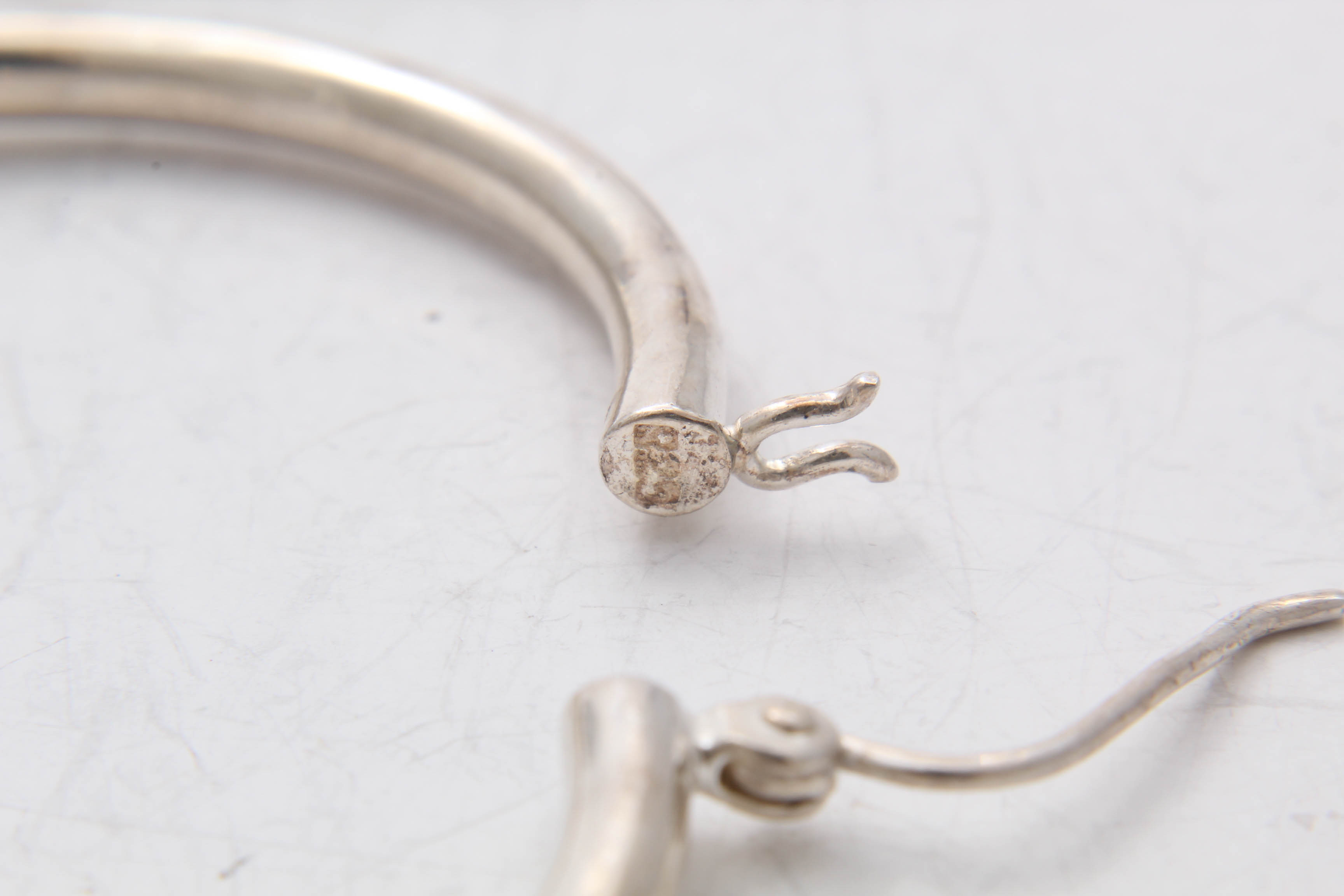 Contemporary Sterling Silver Earrings