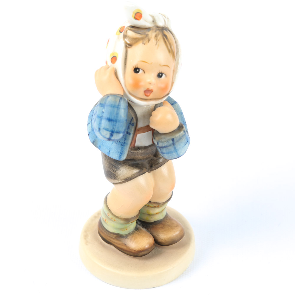 Goebel Hummel "Barnyard Hero" and "Boy with Toothache" Porcelain Figurines