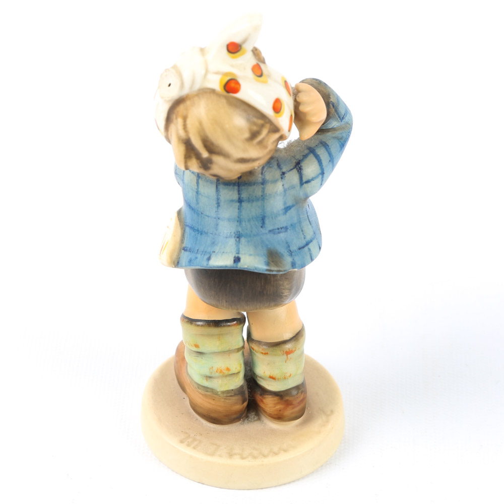 Goebel Hummel "Barnyard Hero" and "Boy with Toothache" Porcelain Figurines