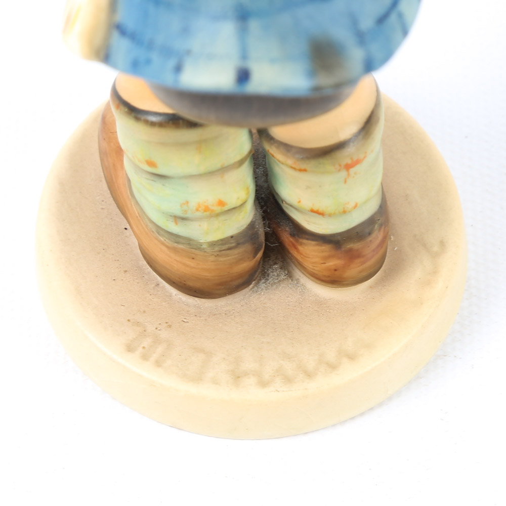 Goebel Hummel "Barnyard Hero" and "Boy with Toothache" Porcelain Figurines