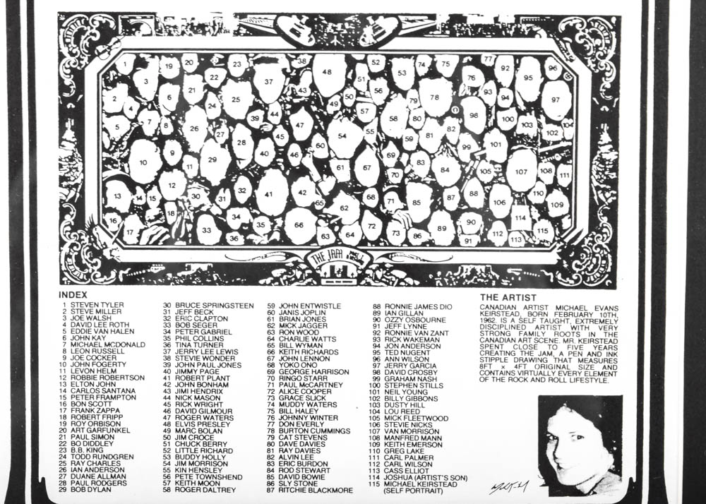 Michael Evans Keirstead Giclee on Paper "The Jam Part I, A History"