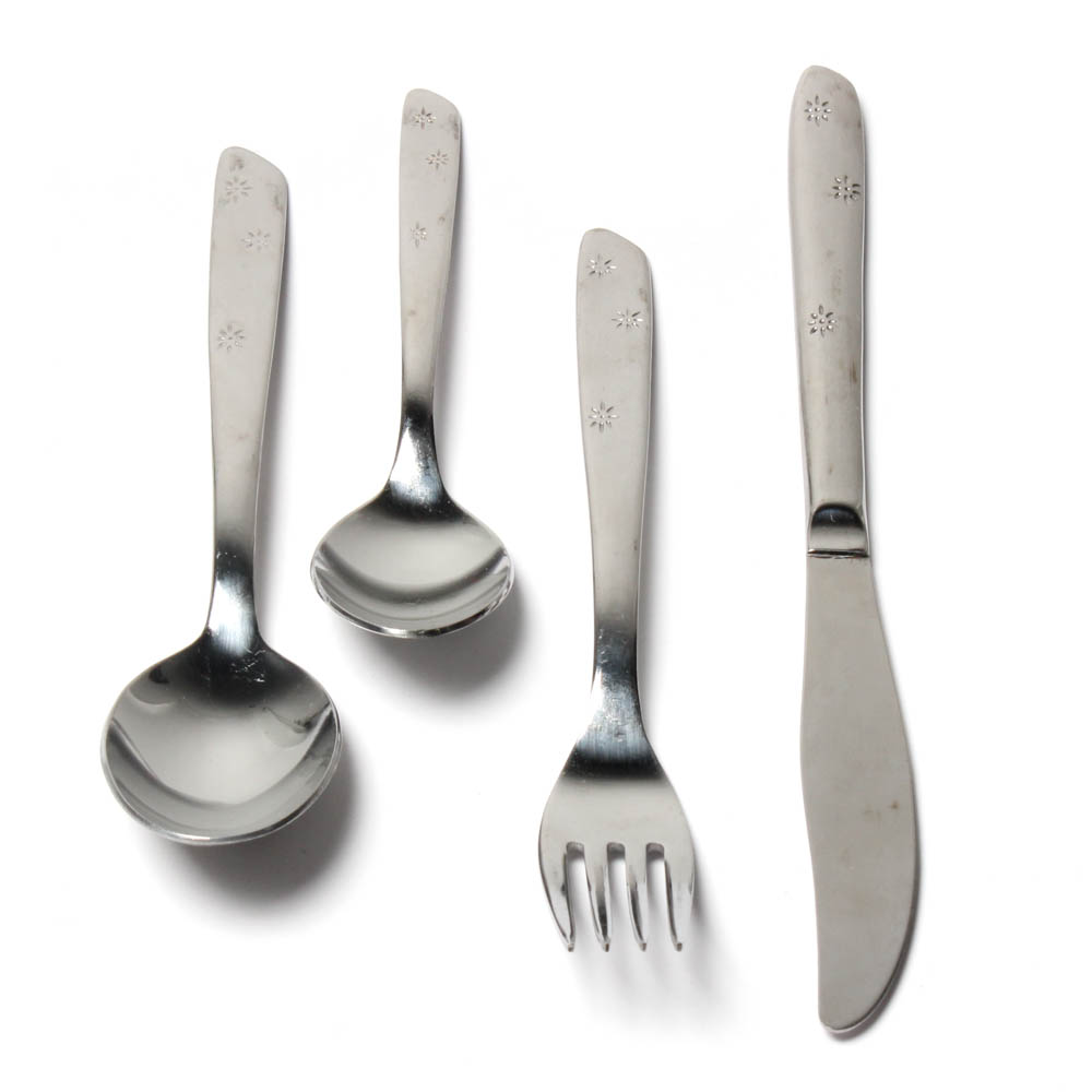 Vintage Superior Stainless "Atomic Starburst" Flatware