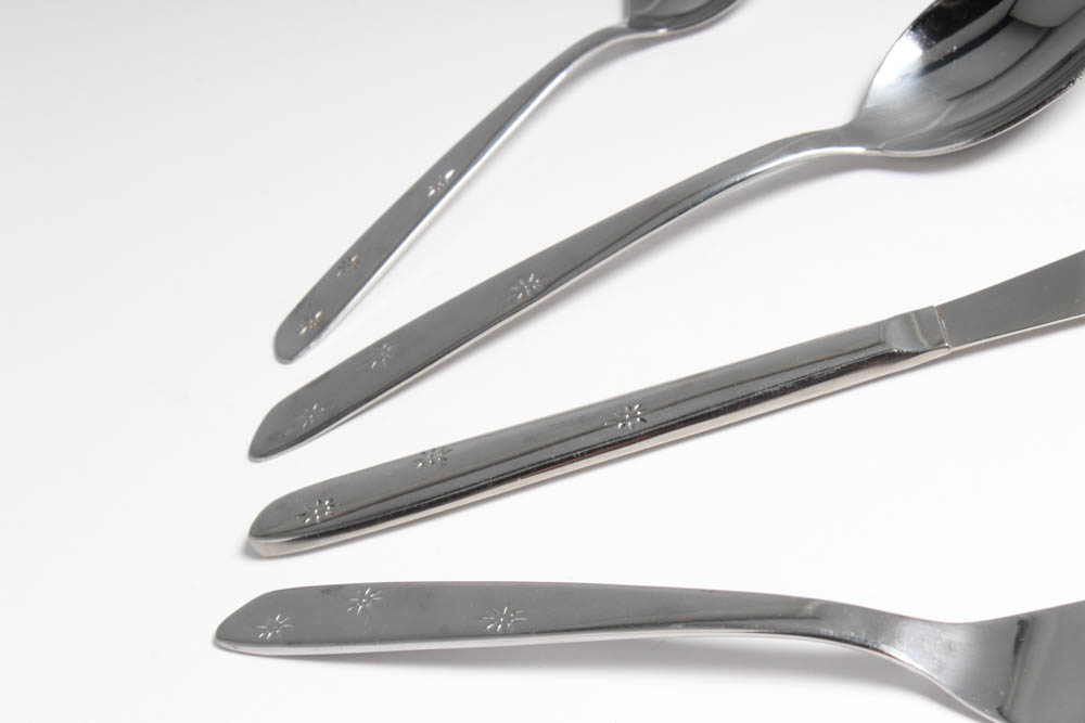 Vintage Superior Stainless "Atomic Starburst" Flatware