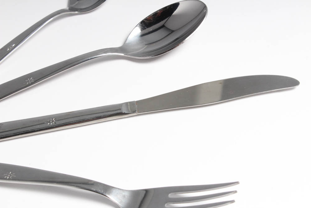 Vintage Superior Stainless "Atomic Starburst" Flatware