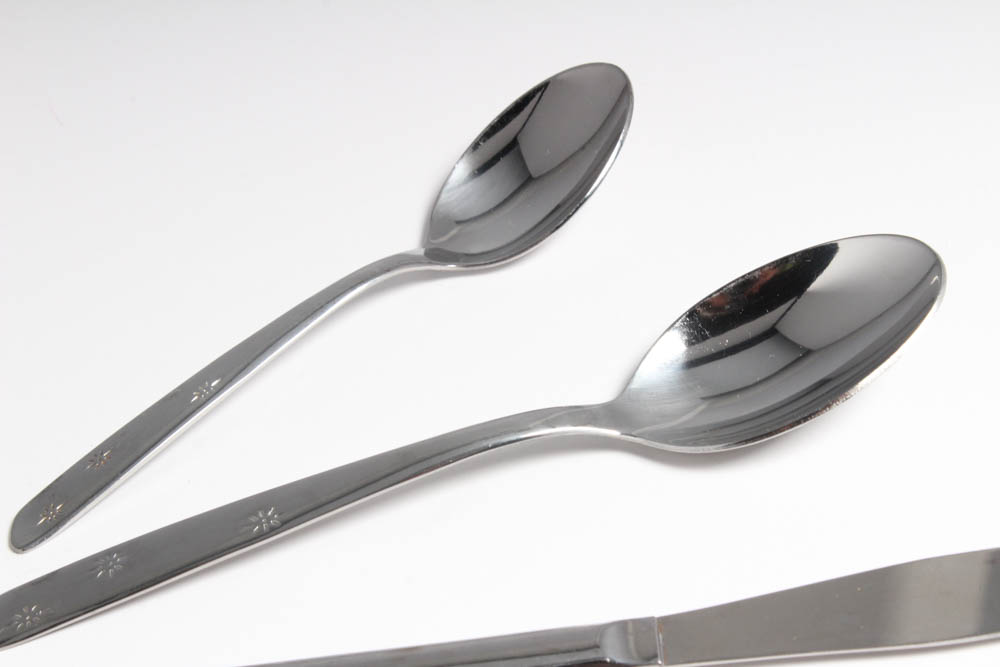 Vintage Superior Stainless "Atomic Starburst" Flatware