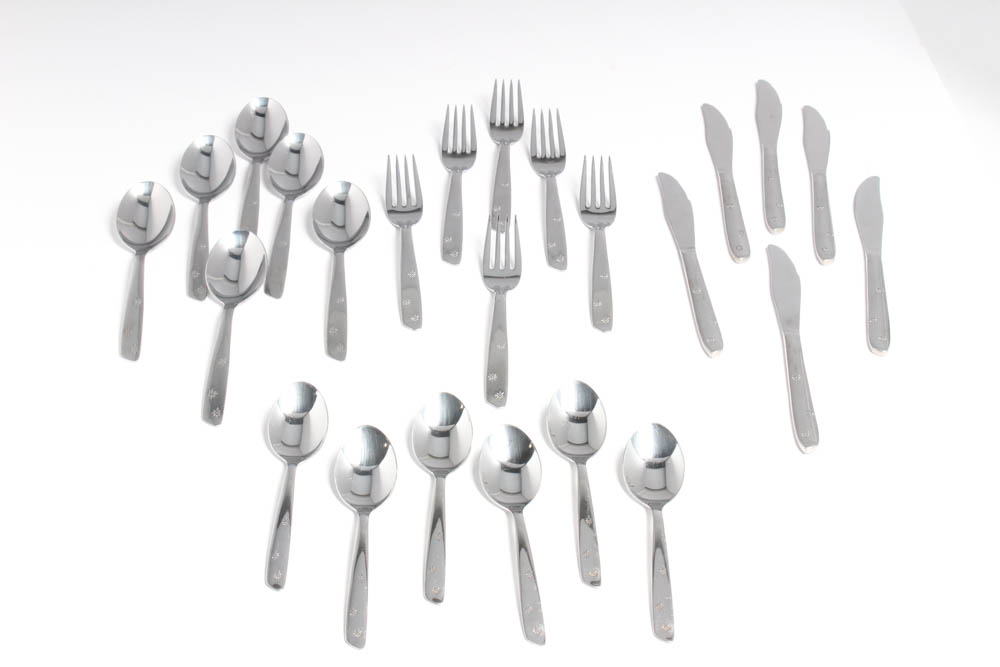 Vintage Superior Stainless "Atomic Starburst" Flatware