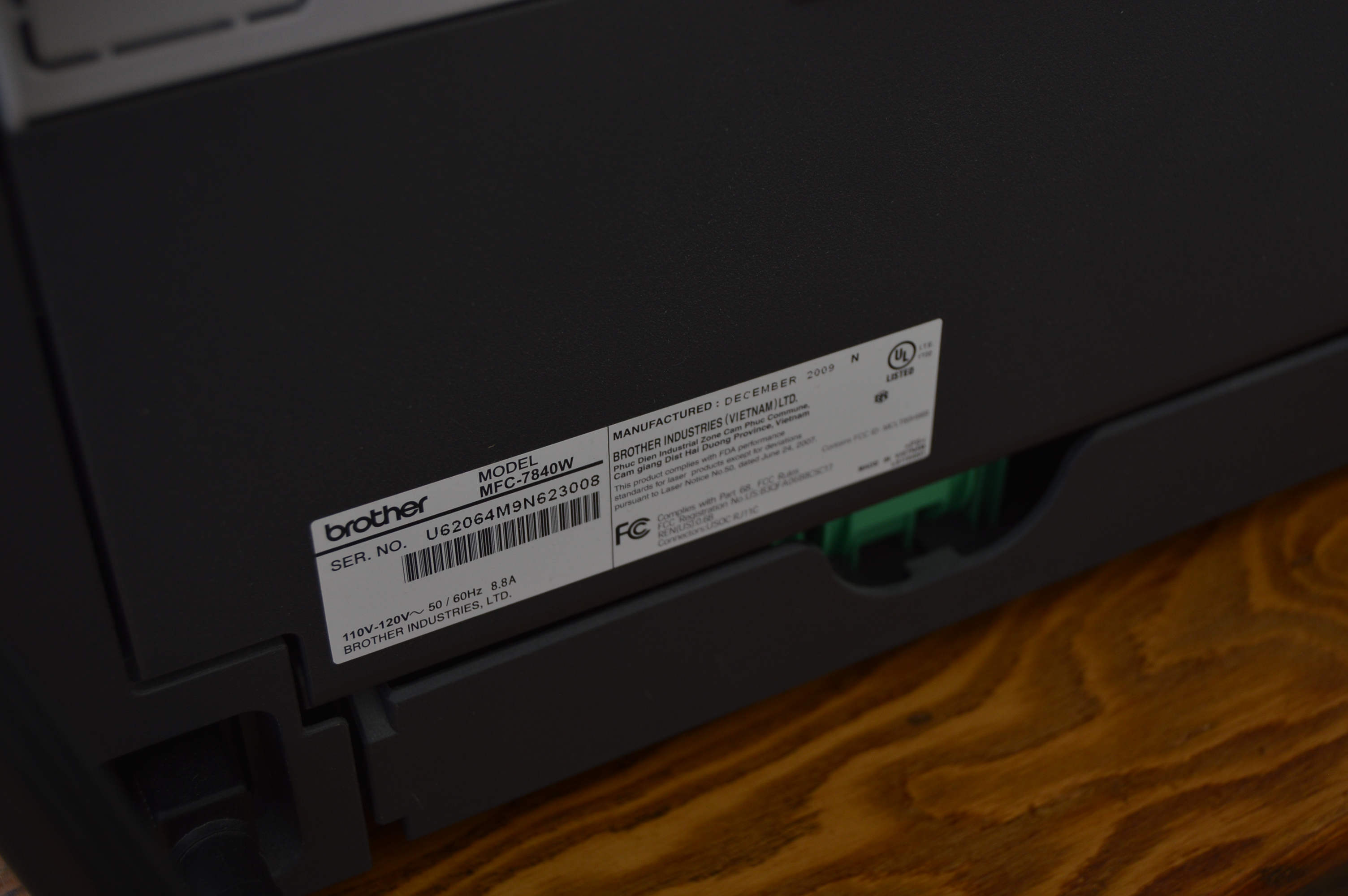 Brother MFC-7840W Fax/Scan/Copy Machine