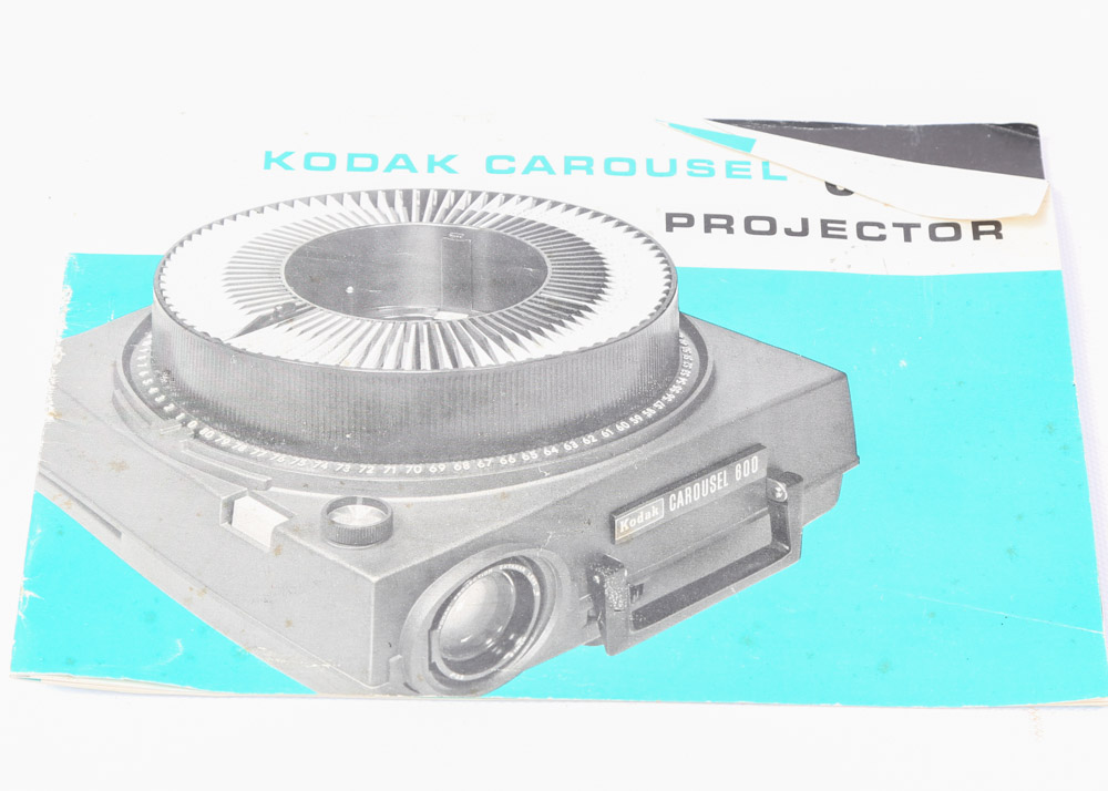 Vintage Kodak Carousel 600 Slide Projector and Accessories