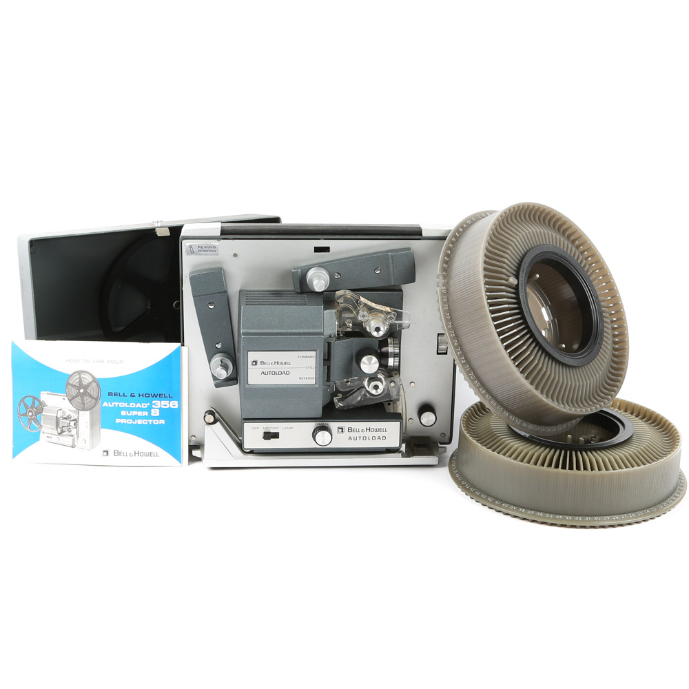 Vintage Bell & Howard Autolad 356 Super 8mm Film Projector