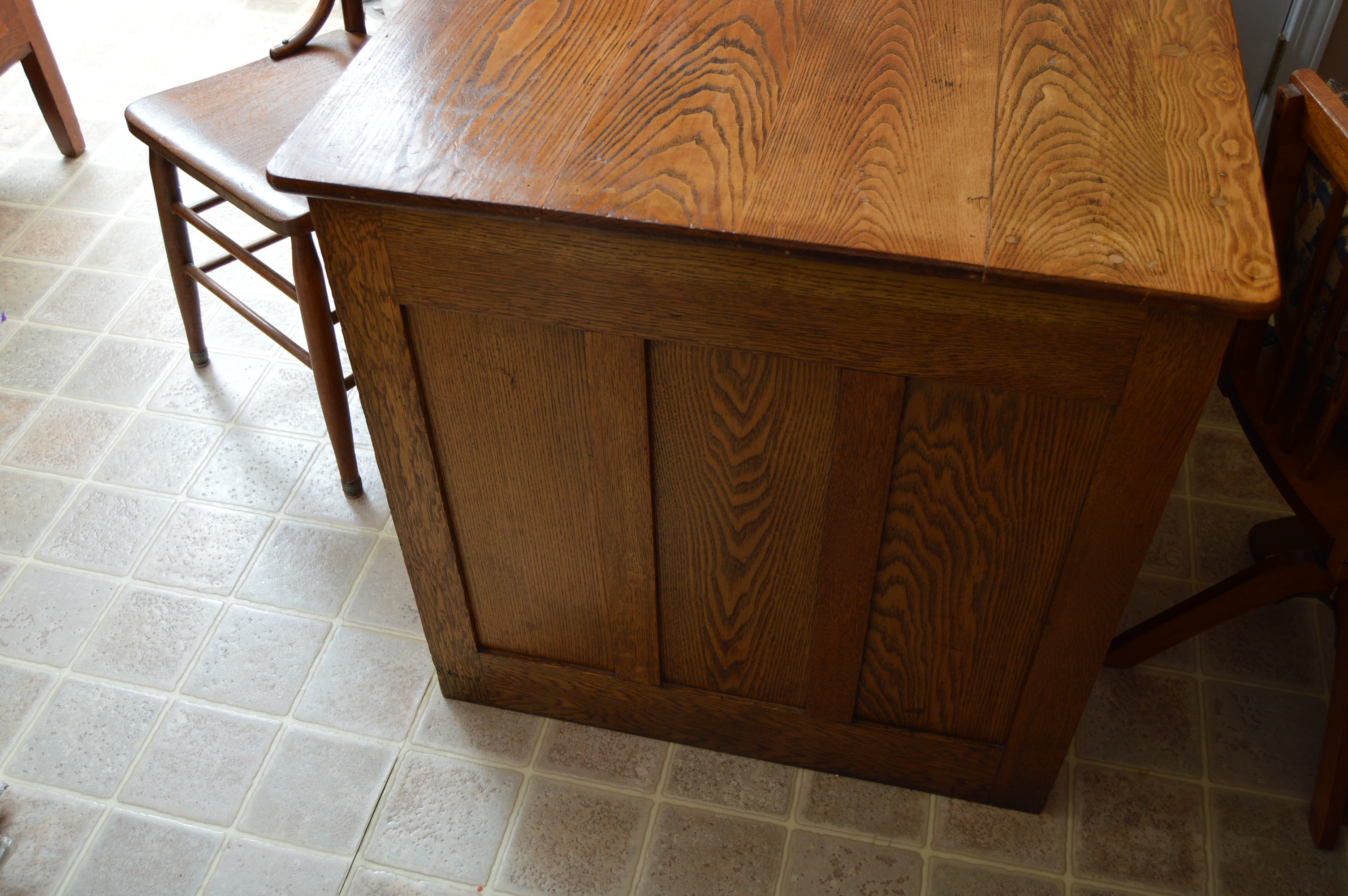 Vintage Oak Desk and Chair