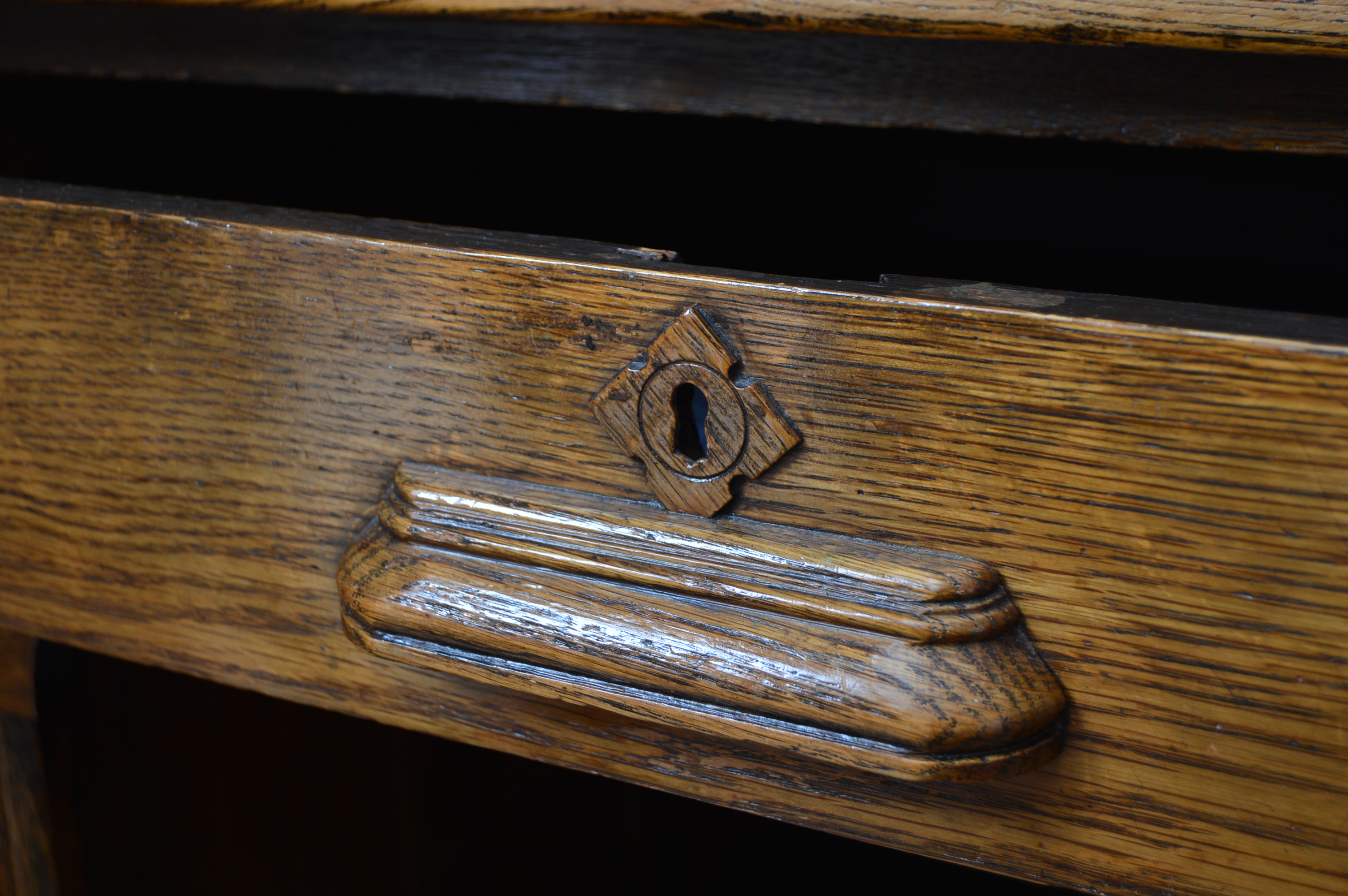 Vintage Oak Desk and Chair