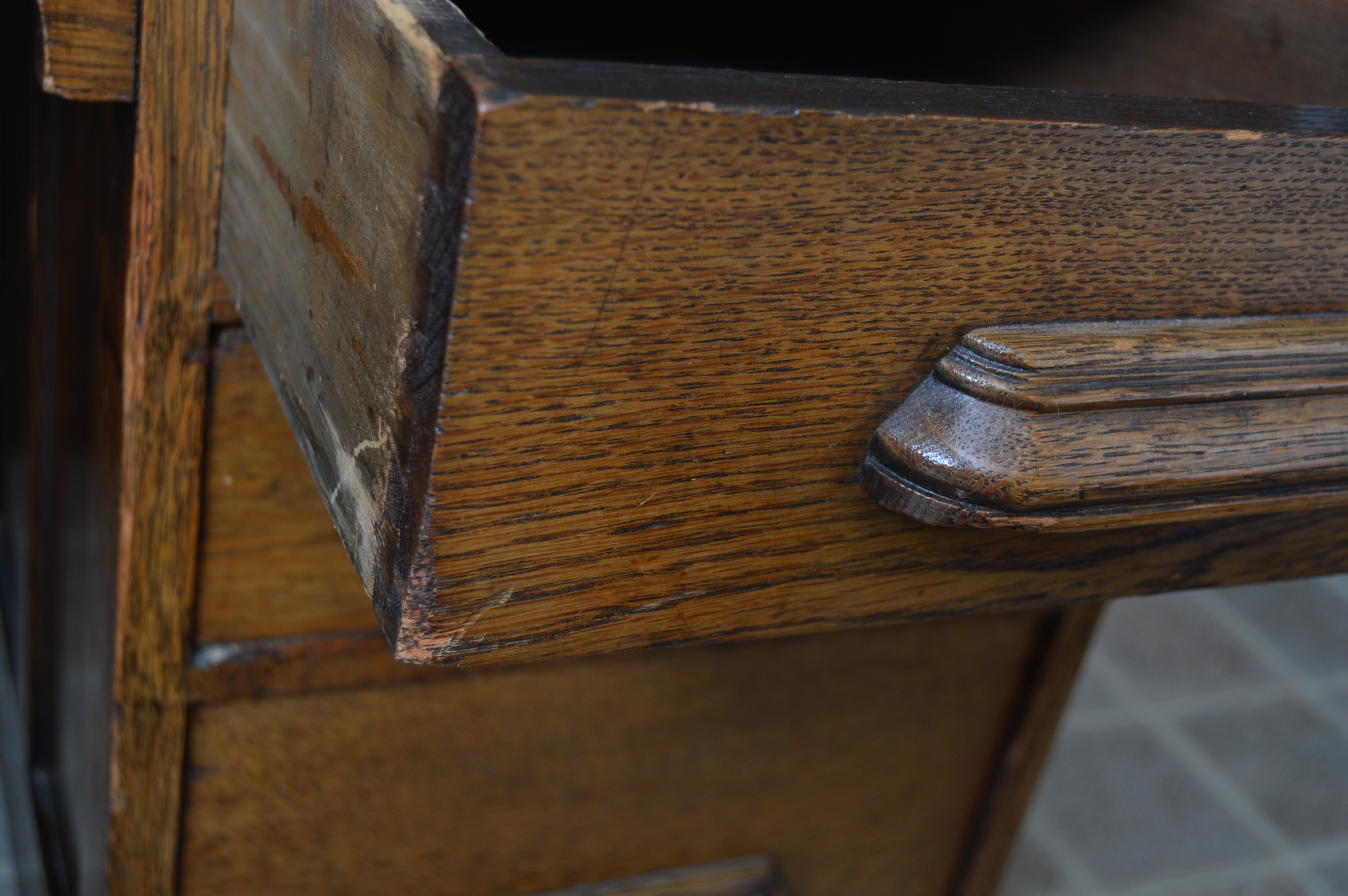 Vintage Oak Desk and Chair