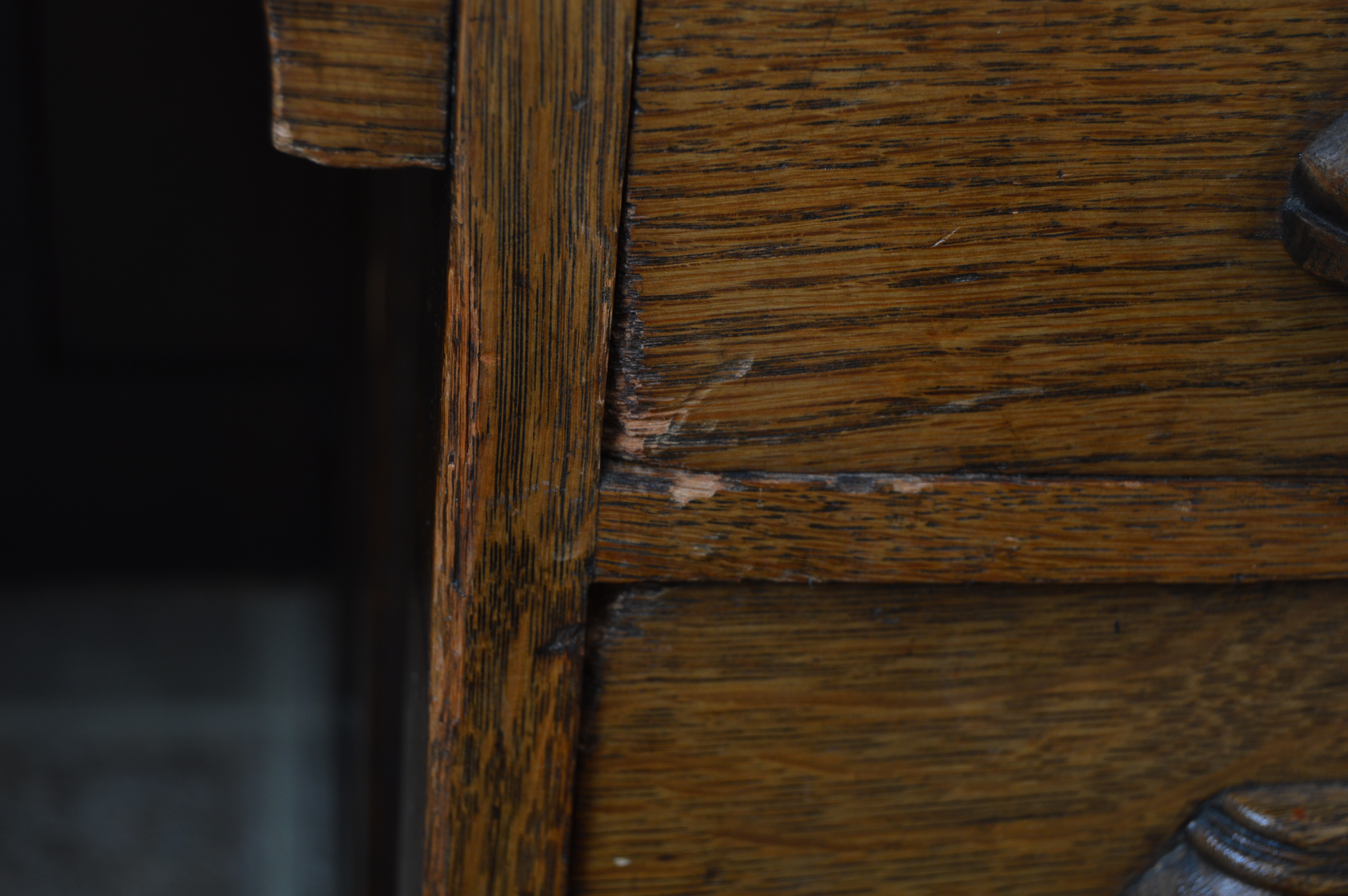 Vintage Oak Desk and Chair