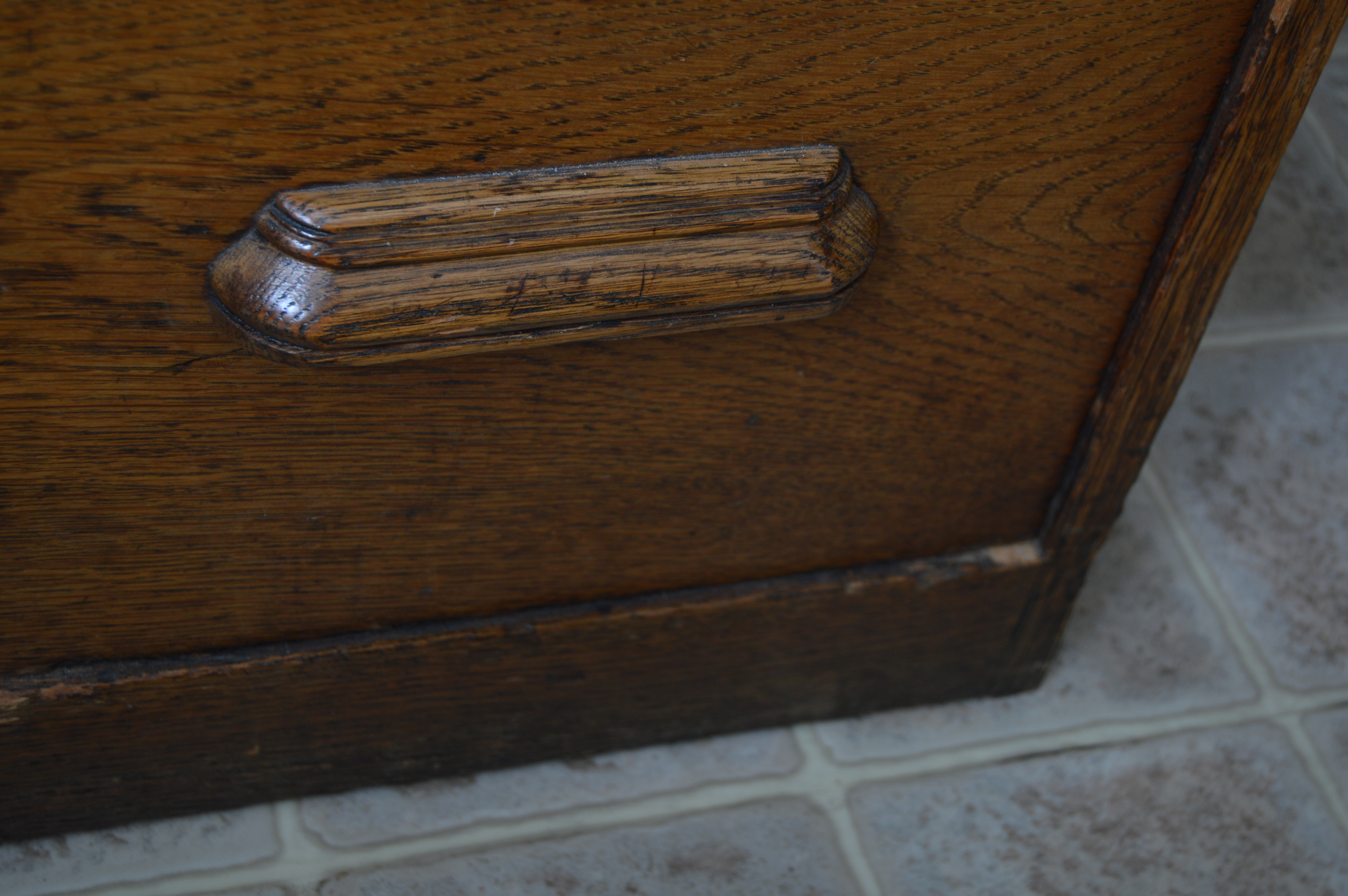 Vintage Oak Desk and Chair