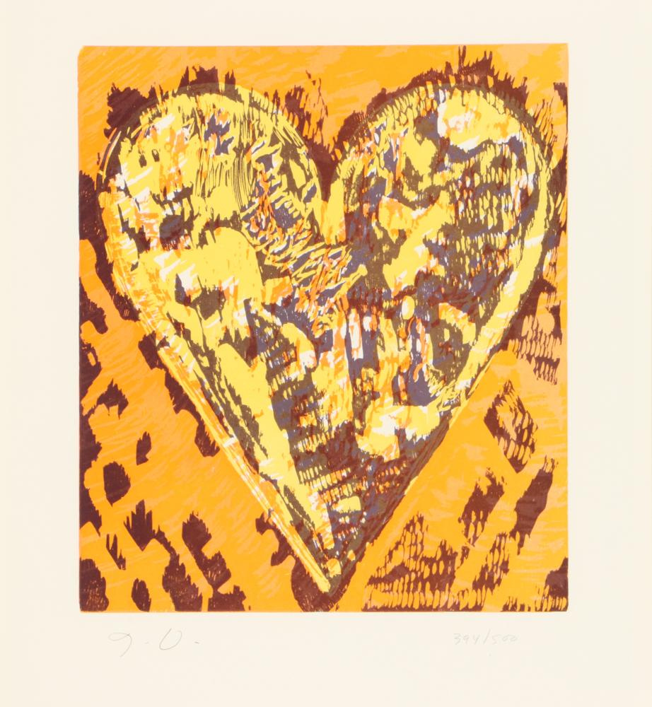 Jim Dine Limited Edition Woodcuts "Heart for Film Forum"