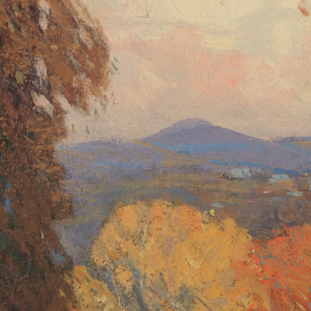 Carl Rudolph Krafft Autumn Landscape Oil Painting