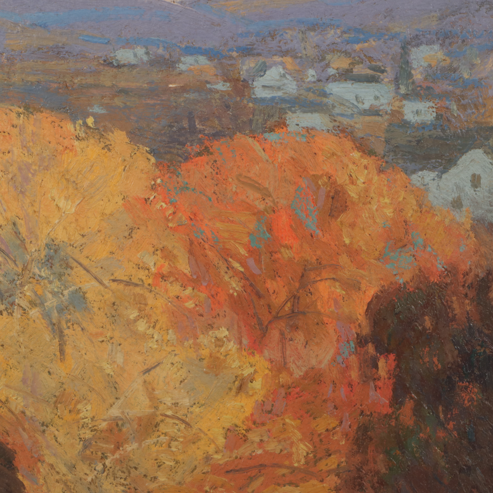 Carl Rudolph Krafft Autumn Landscape Oil Painting