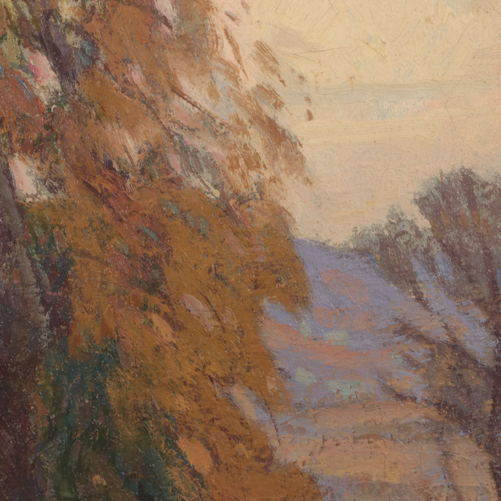 Carl Rudolph Krafft Autumn Landscape Oil Painting