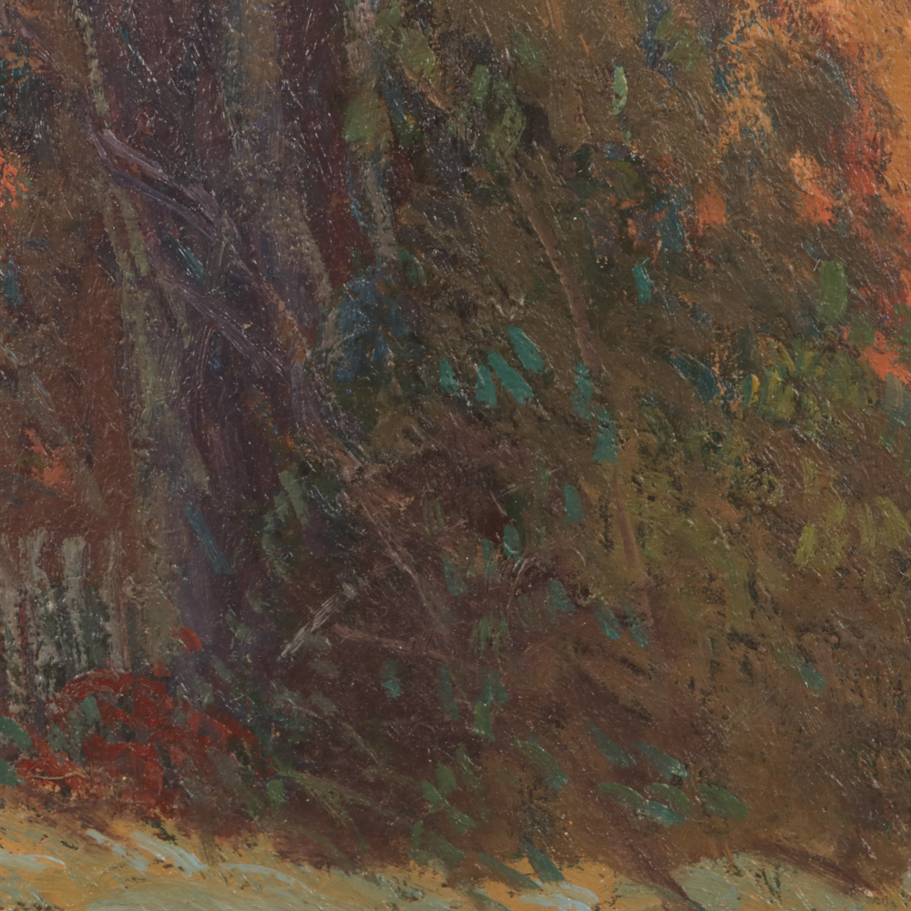 Carl Rudolph Krafft Autumn Landscape Oil Painting