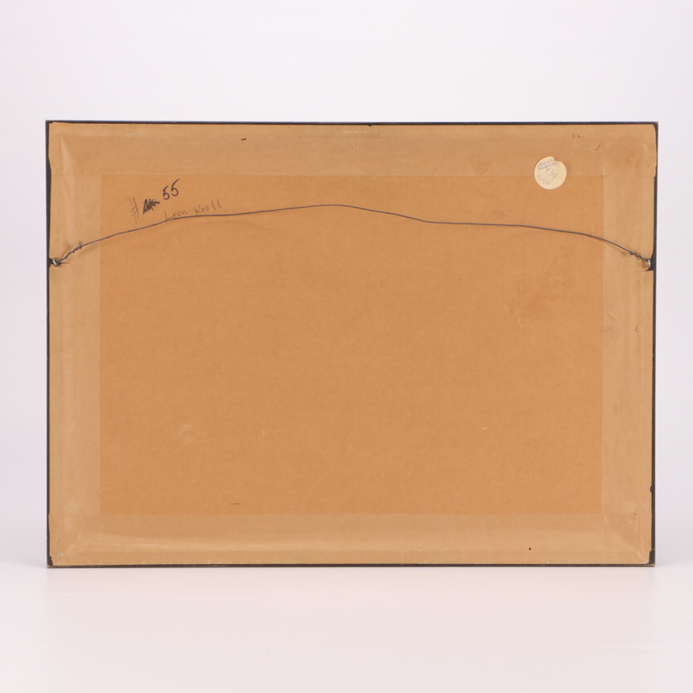 Leon Kroll Reclining Figure Gouache and Graphite Painting