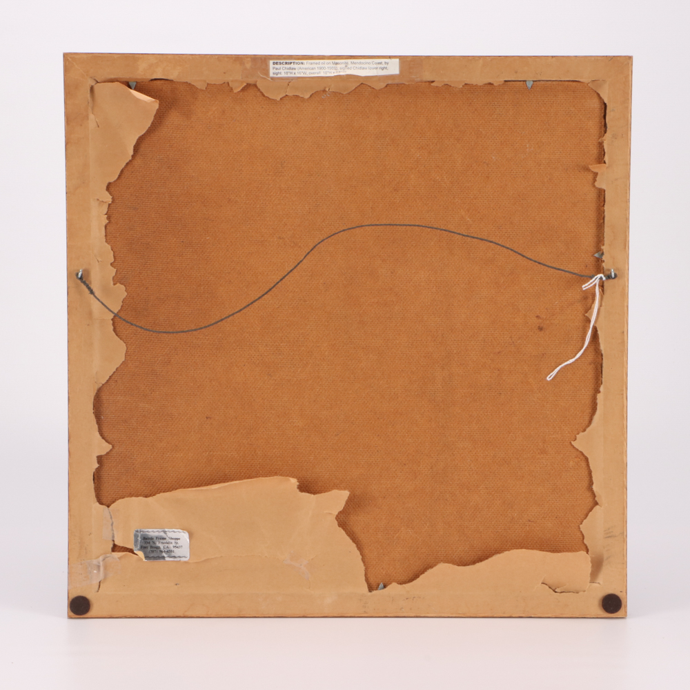 Paul Chidlaw Oil Landscape Painting "Mendocino Coast"