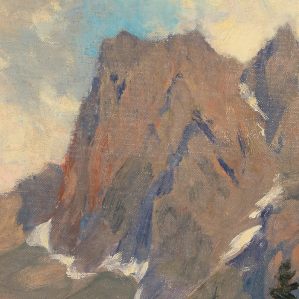 Edward Henry Potthast Early 20th-Century Oil Landscape Painting