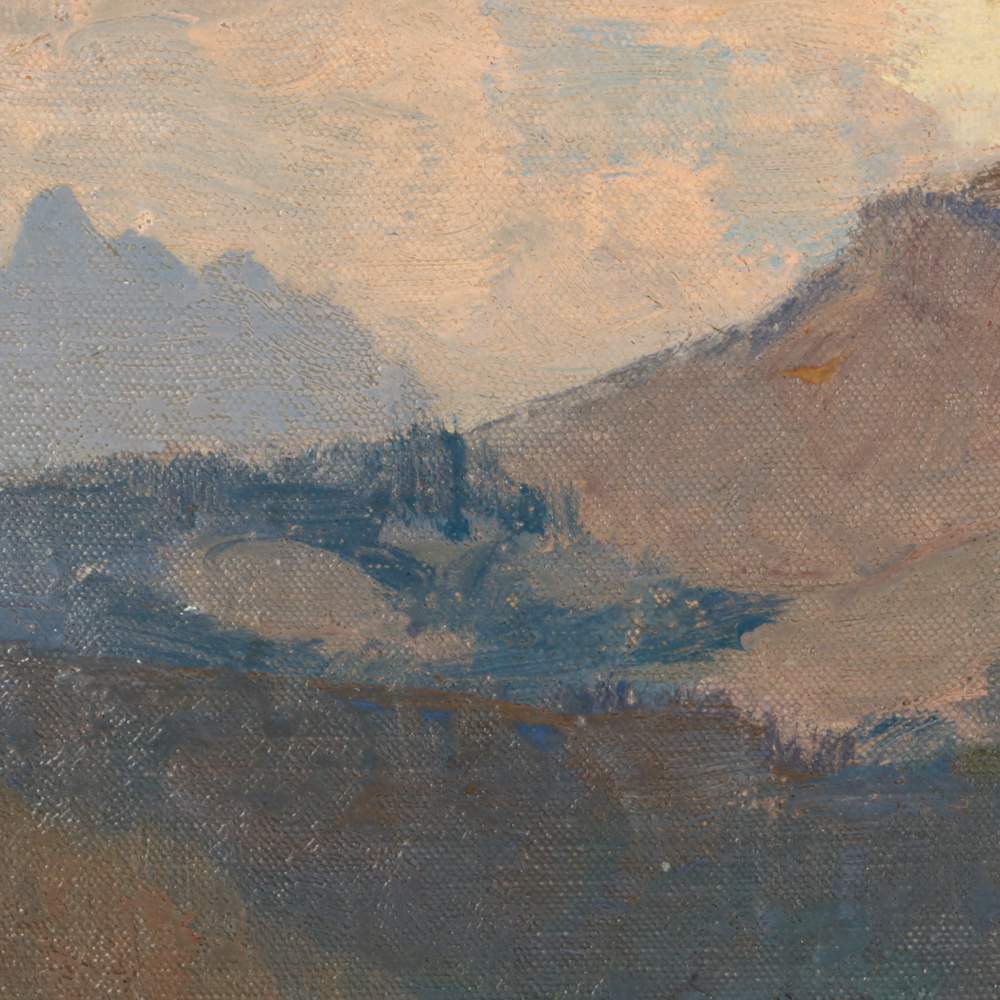 Edward Henry Potthast Early 20th-Century Oil Landscape Painting