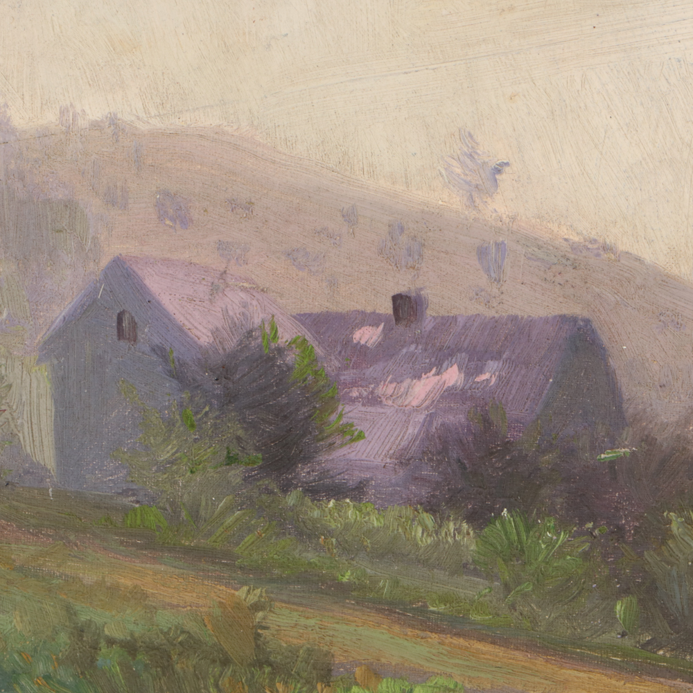 T. C. Lindsay Oil Painting "In the Fields"