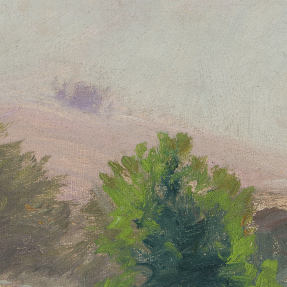 T. C. Lindsay Oil Painting "In the Fields"