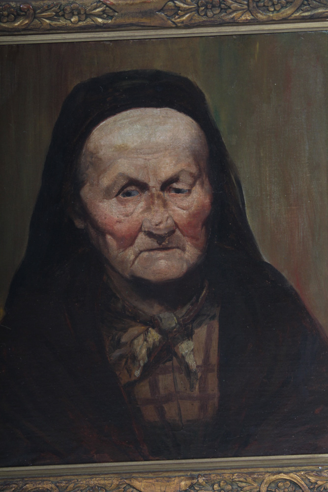 Vintage Portrait Oil Painting