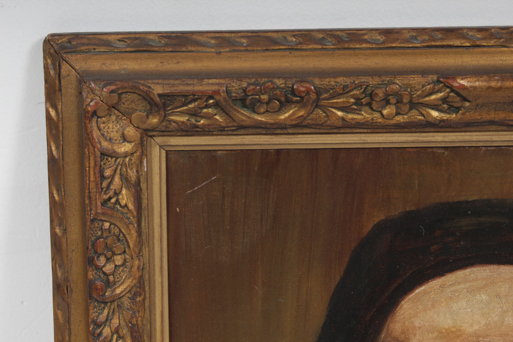 Vintage Portrait Oil Painting