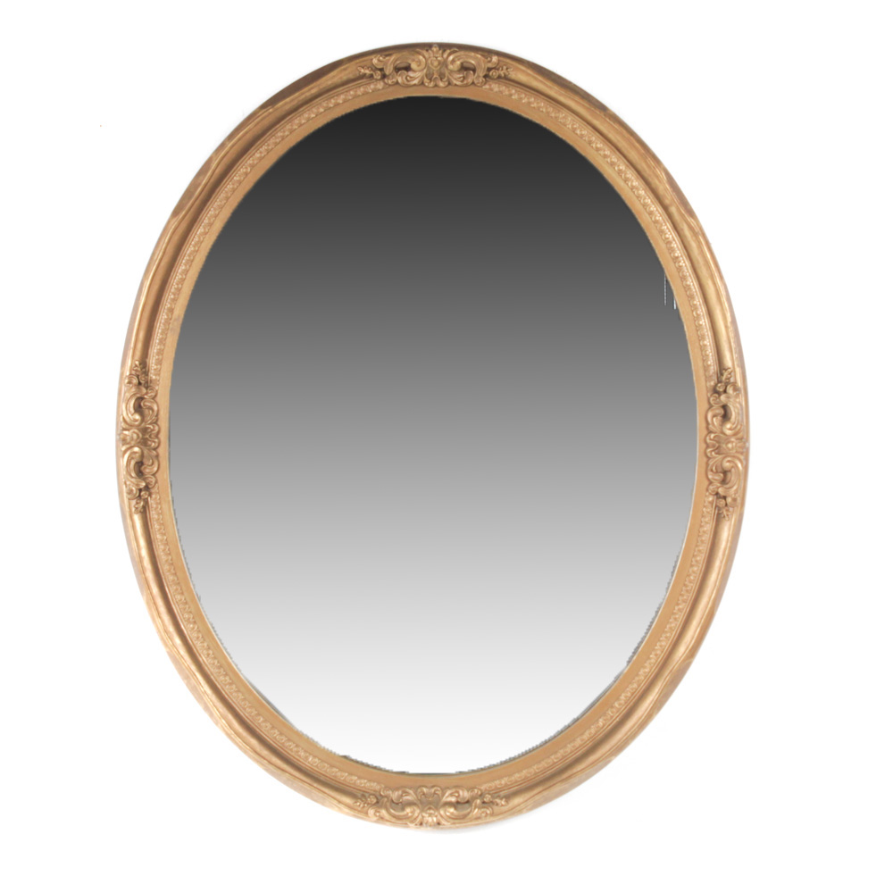Contemporary Oval Wall Mirror