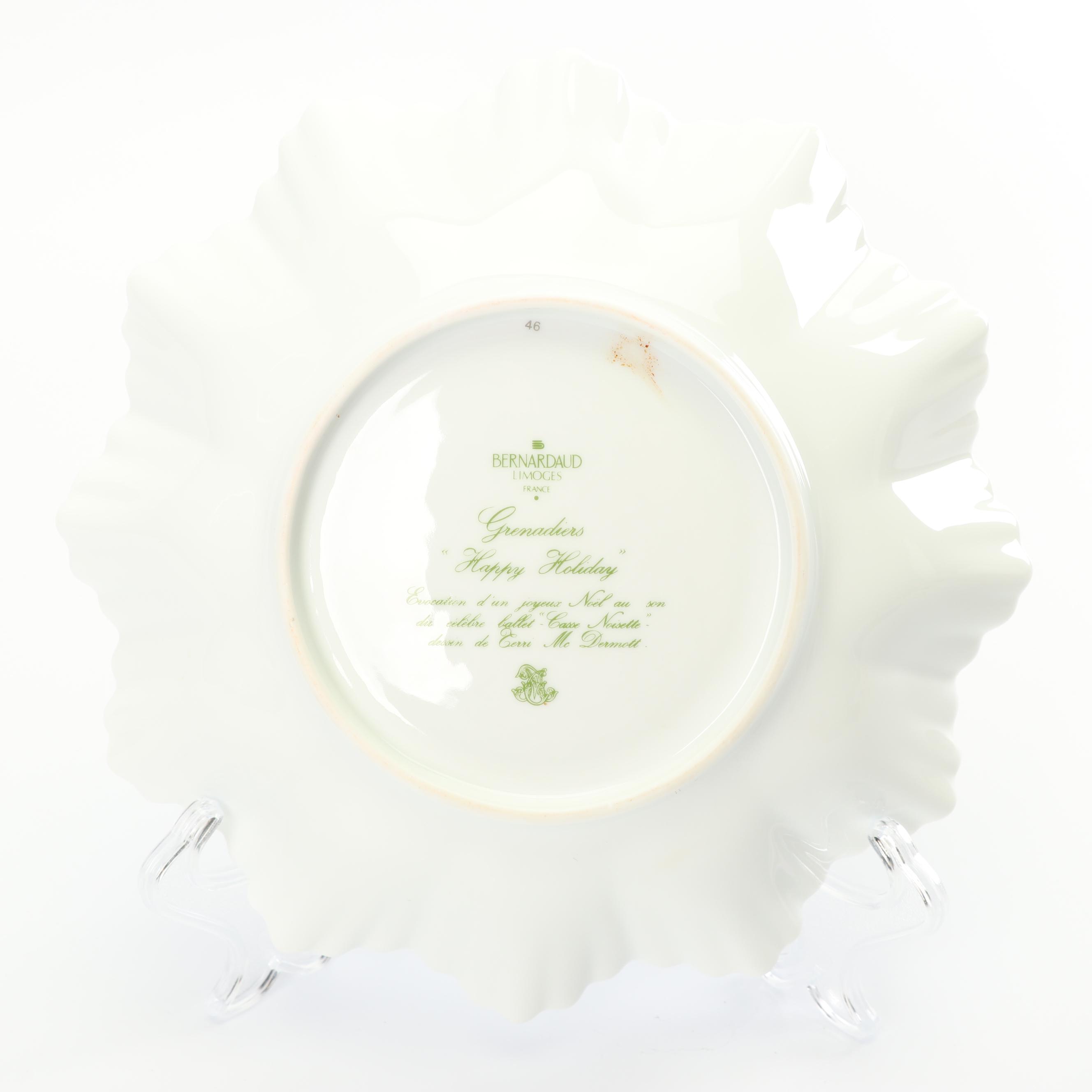 Bernardaud Limoges "Grenadiers" Porcelain Dinnerware and Ornament