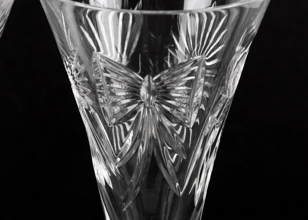 Waterford Crystal "Millenium Series Five Toasts" Toasting Flutes