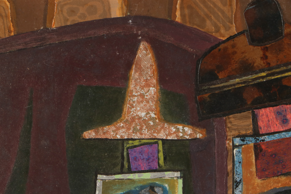 Evelyn Marx Mixed Media Painting on Panel