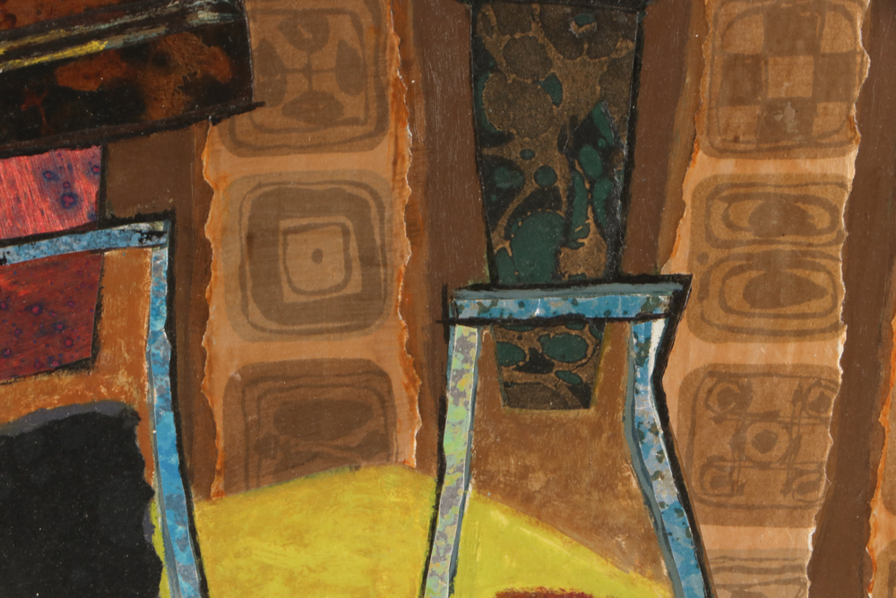 Evelyn Marx Mixed Media Painting on Panel