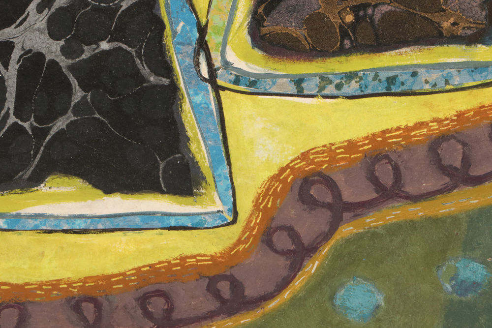 Evelyn Marx Mixed Media Painting on Panel