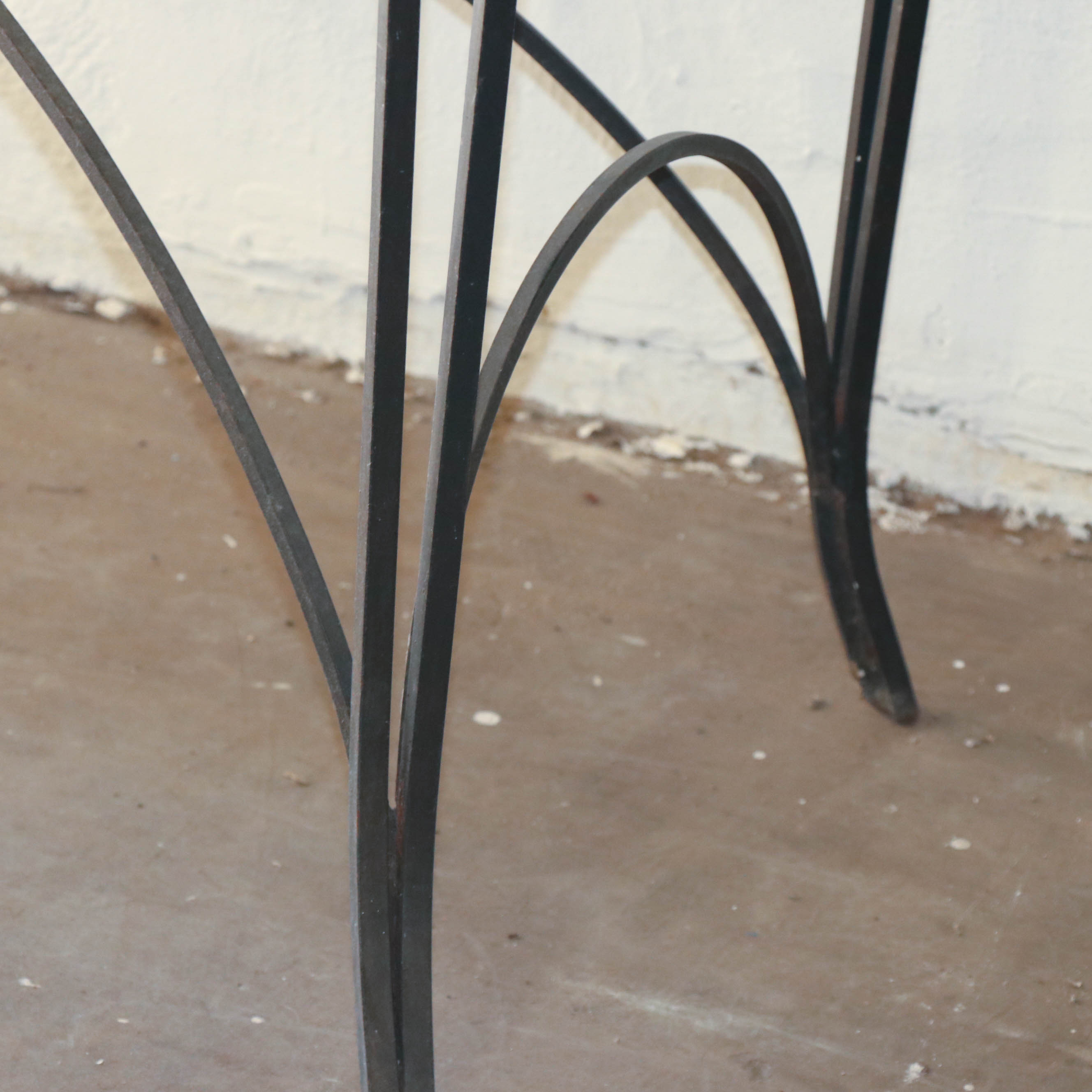 Mosaic Top Metal Console Table