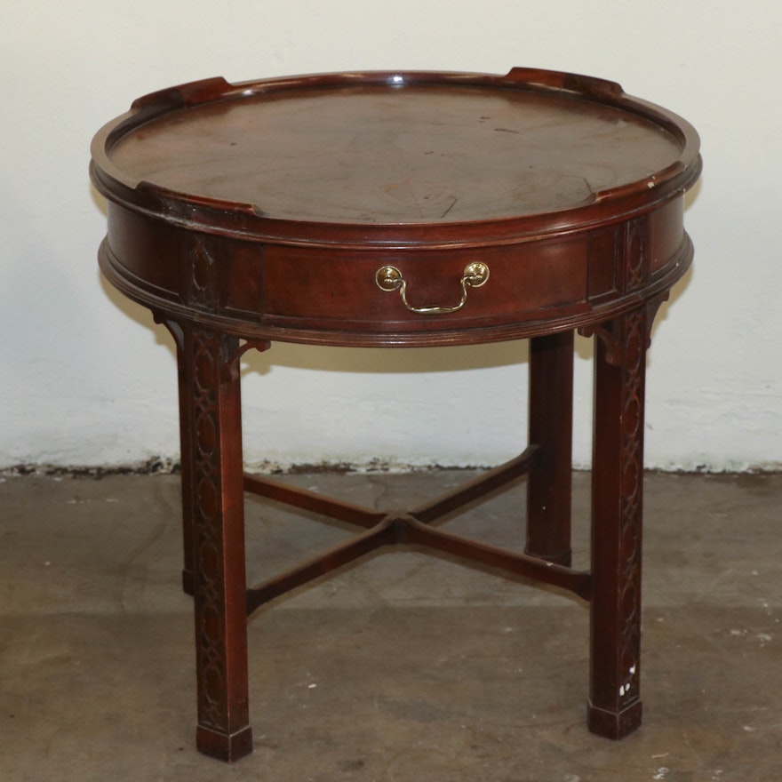 Chinese Chippendale Style Occasional Table by Baker Furniture, Late 20th Century