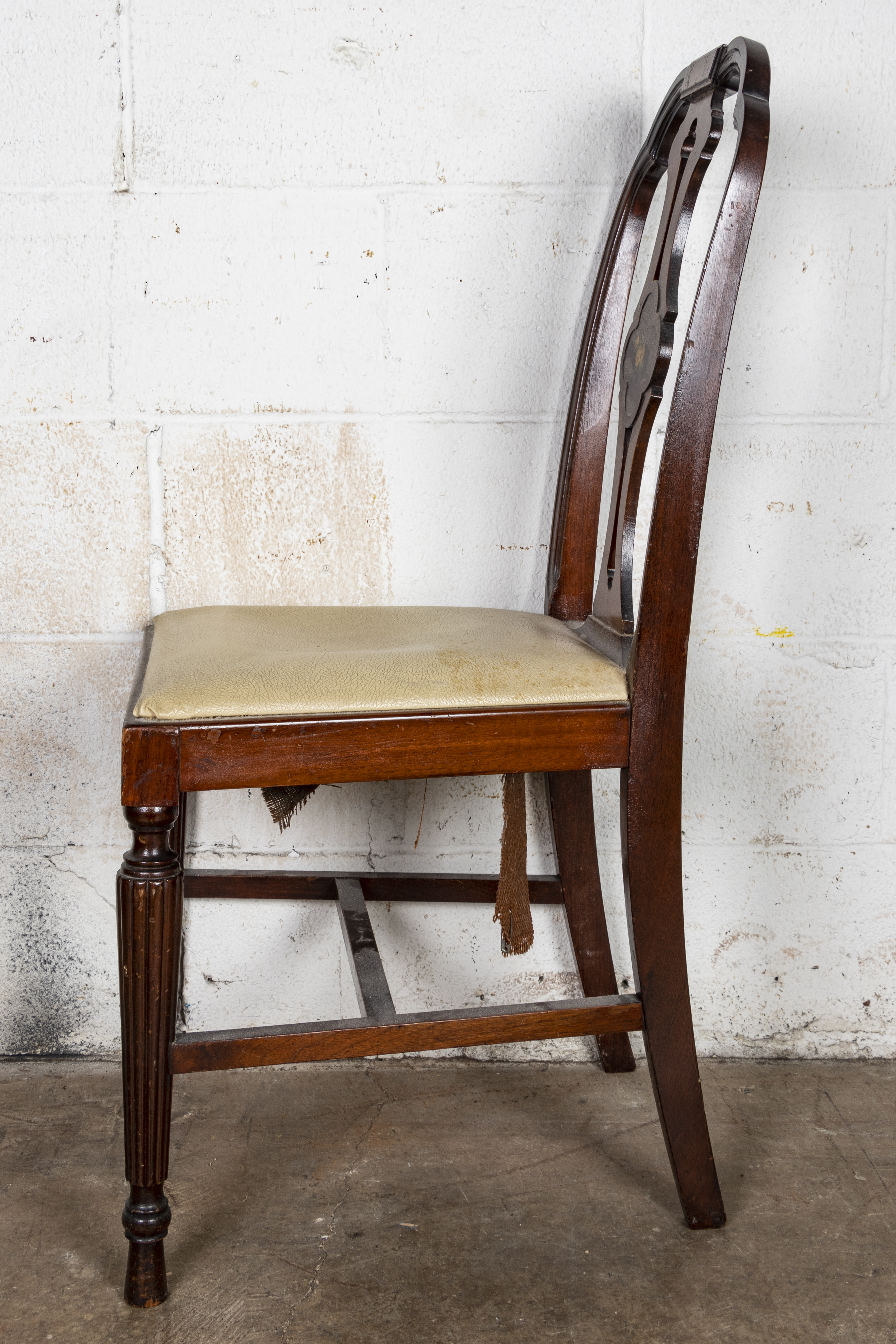 Vintage Victorian Style Vanity with Side Chair and Vanity Stool