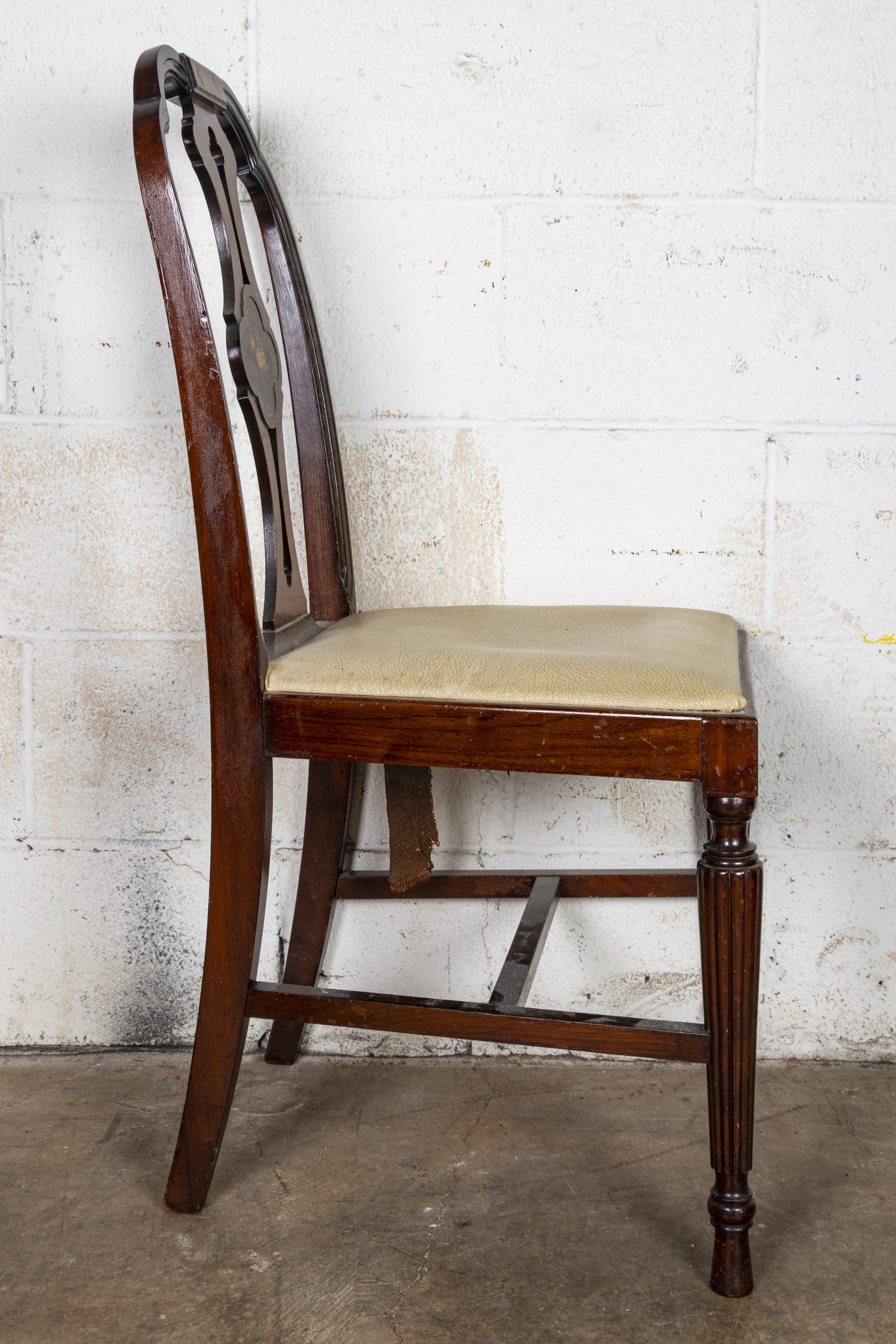 Vintage Victorian Style Vanity with Side Chair and Vanity Stool