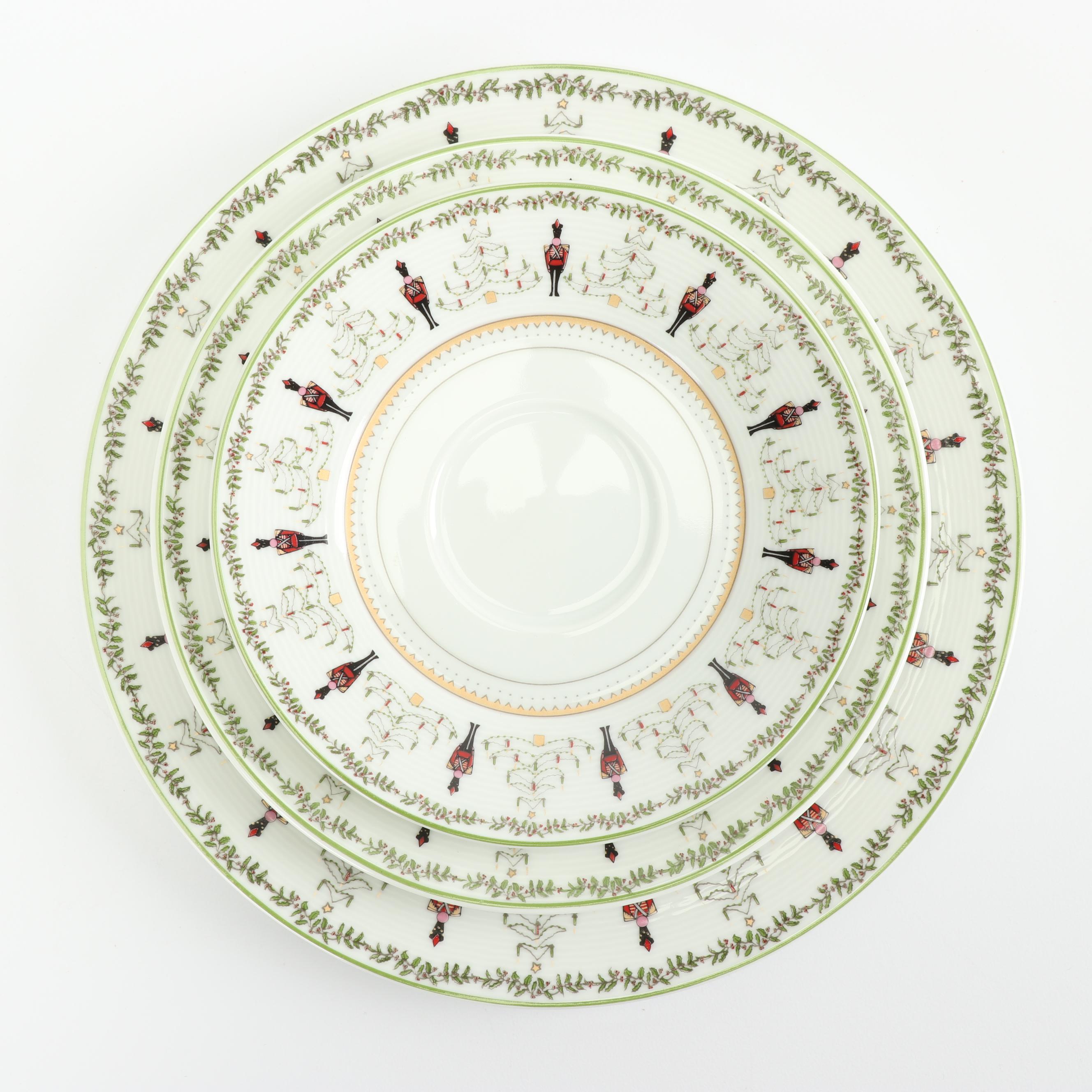 Bernardaud Limoges "Grenadiers" Porcelain Dinnerware and Ornament