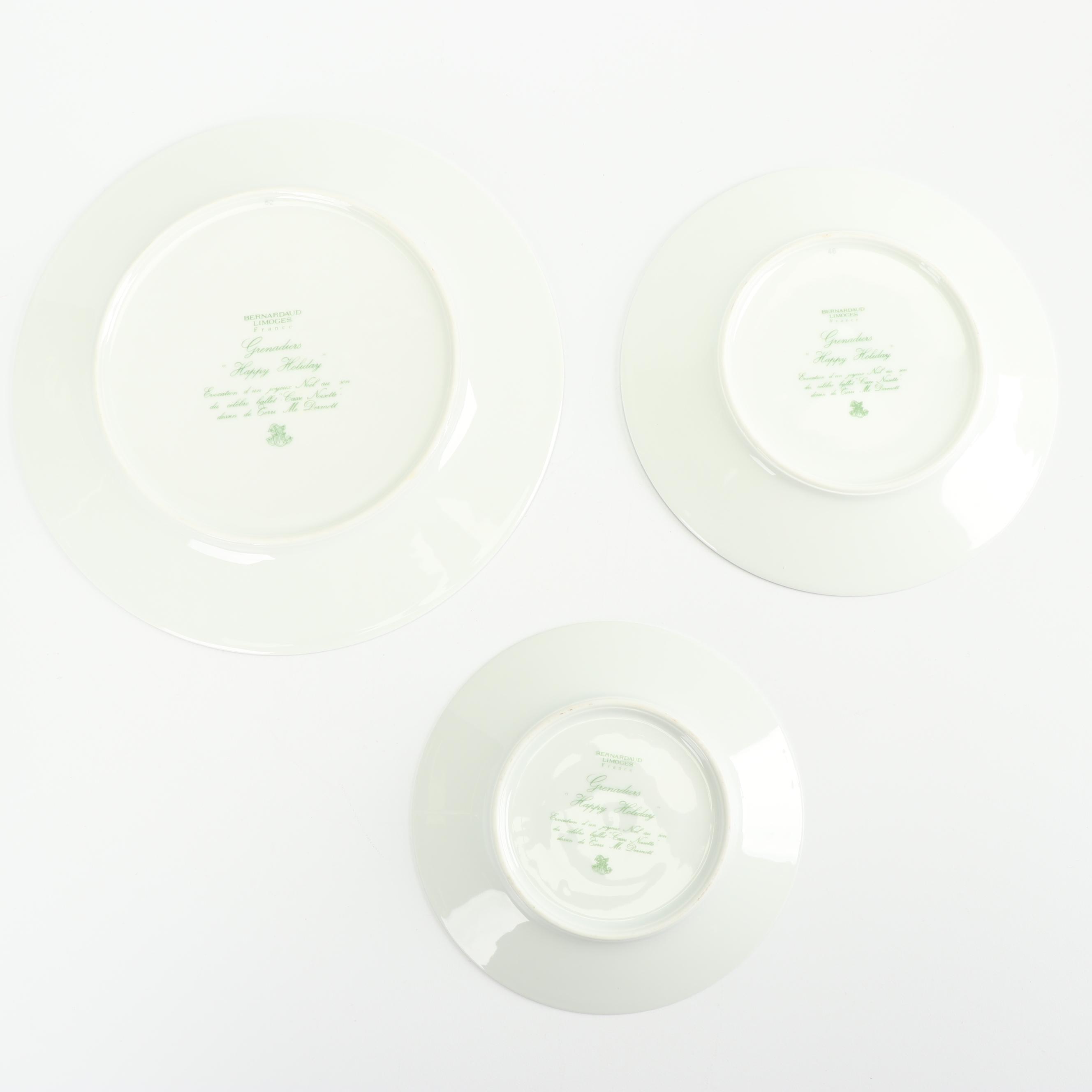 Bernardaud Limoges "Grenadiers" Porcelain Dinnerware and Ornament