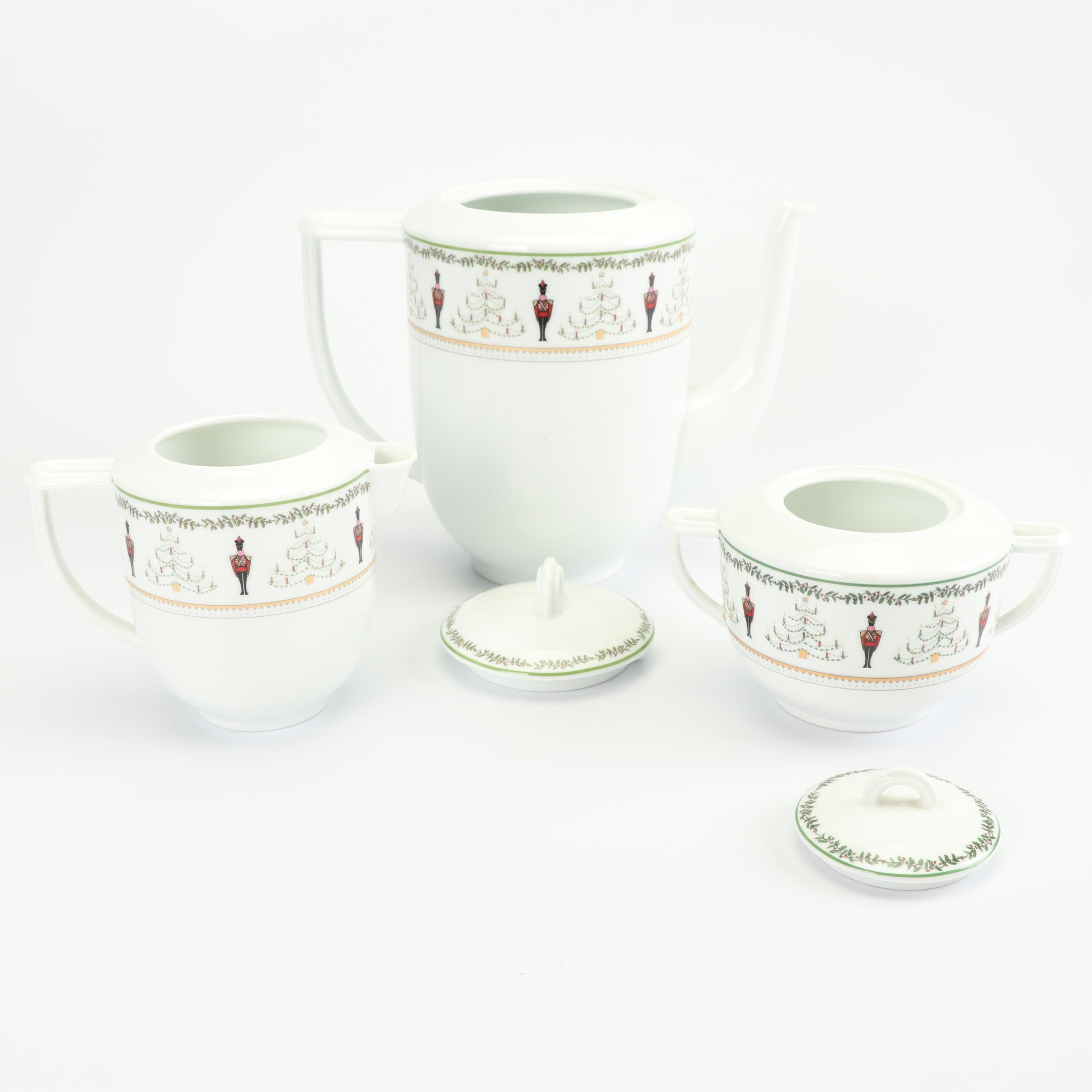 Bernardaud Limoges "Grenadiers" Porcelain Dinnerware and Ornament