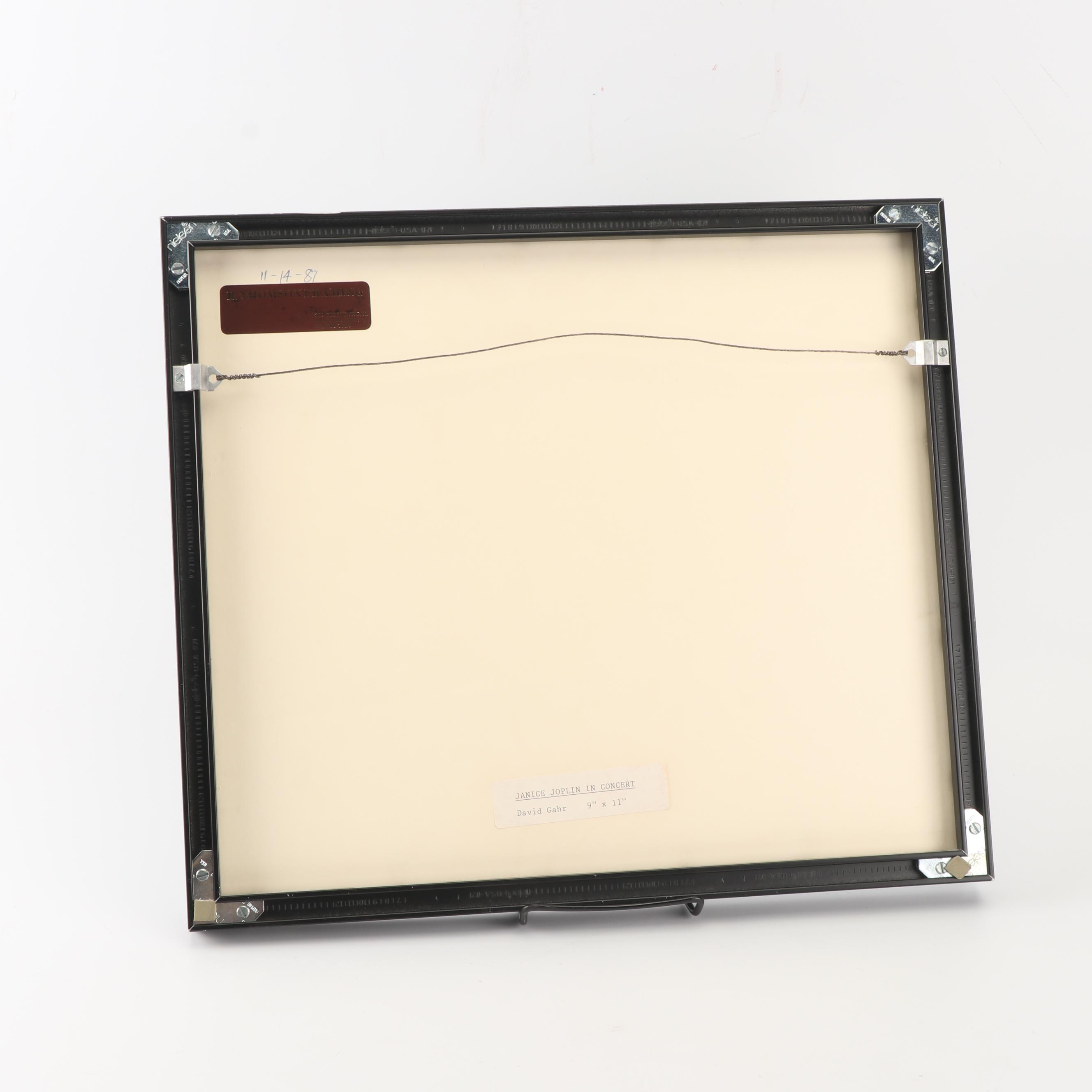 David Gahr Silver Print of Janis Joplin